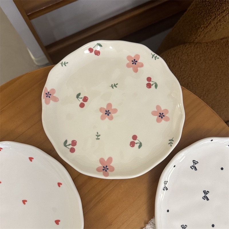 日式手绘碗盘陶瓷餐具可爱厨房用具餐具详情图4