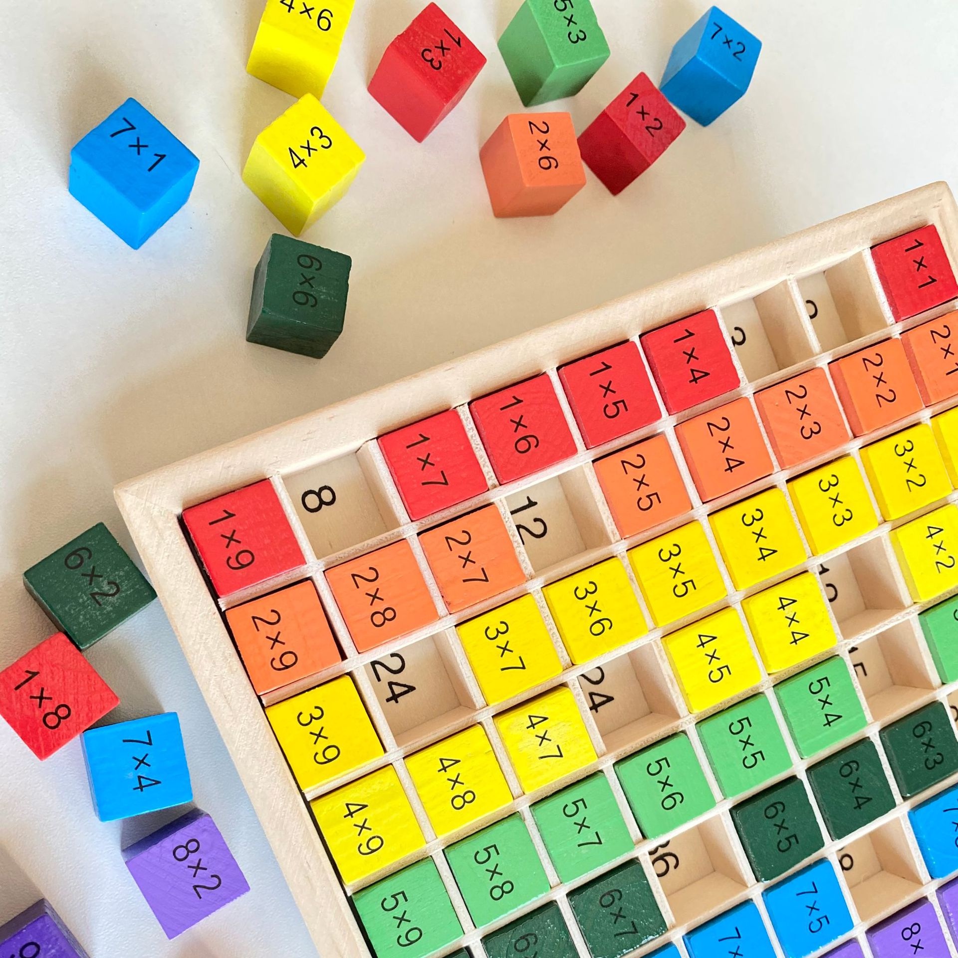 木制九九乘法口诀表二年级儿童木质早教益智玩具教具 99运算表详情图4