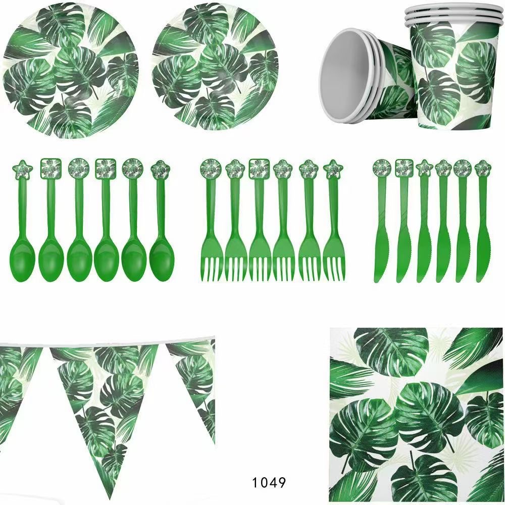 派对系列，可定制客户图案，盘子，杯子，纸巾，横幅，吸管，吹龙，桌布，喇叭，爆米花盒，糖果盒，眼镜，面具，产品图