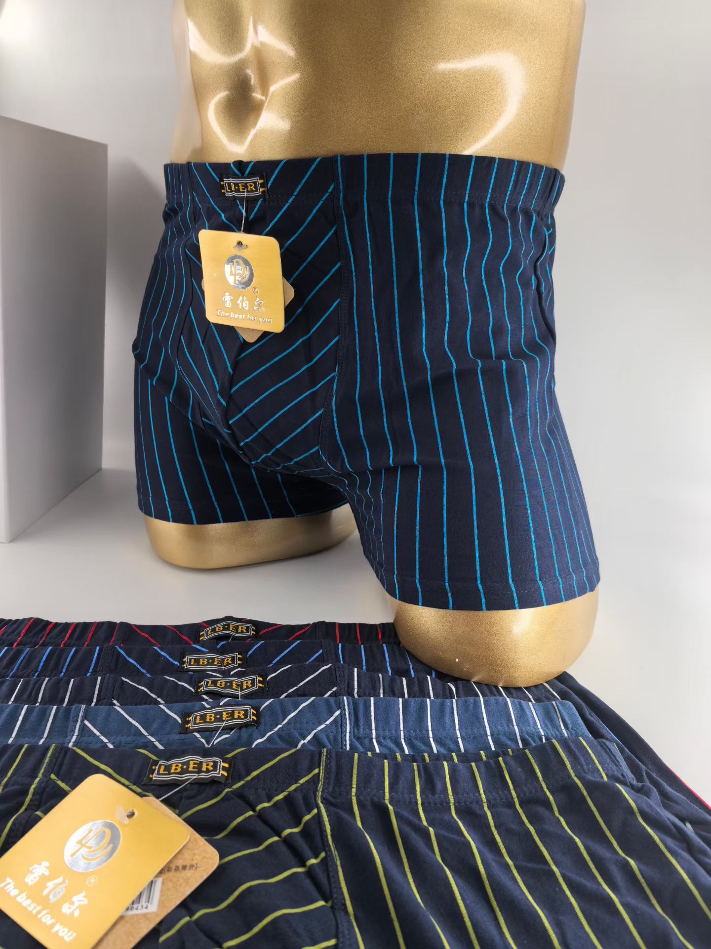 Men's pure cotton breathable underpants with 3D anti-slip design, comfortable and not tight on the body Application Scenario