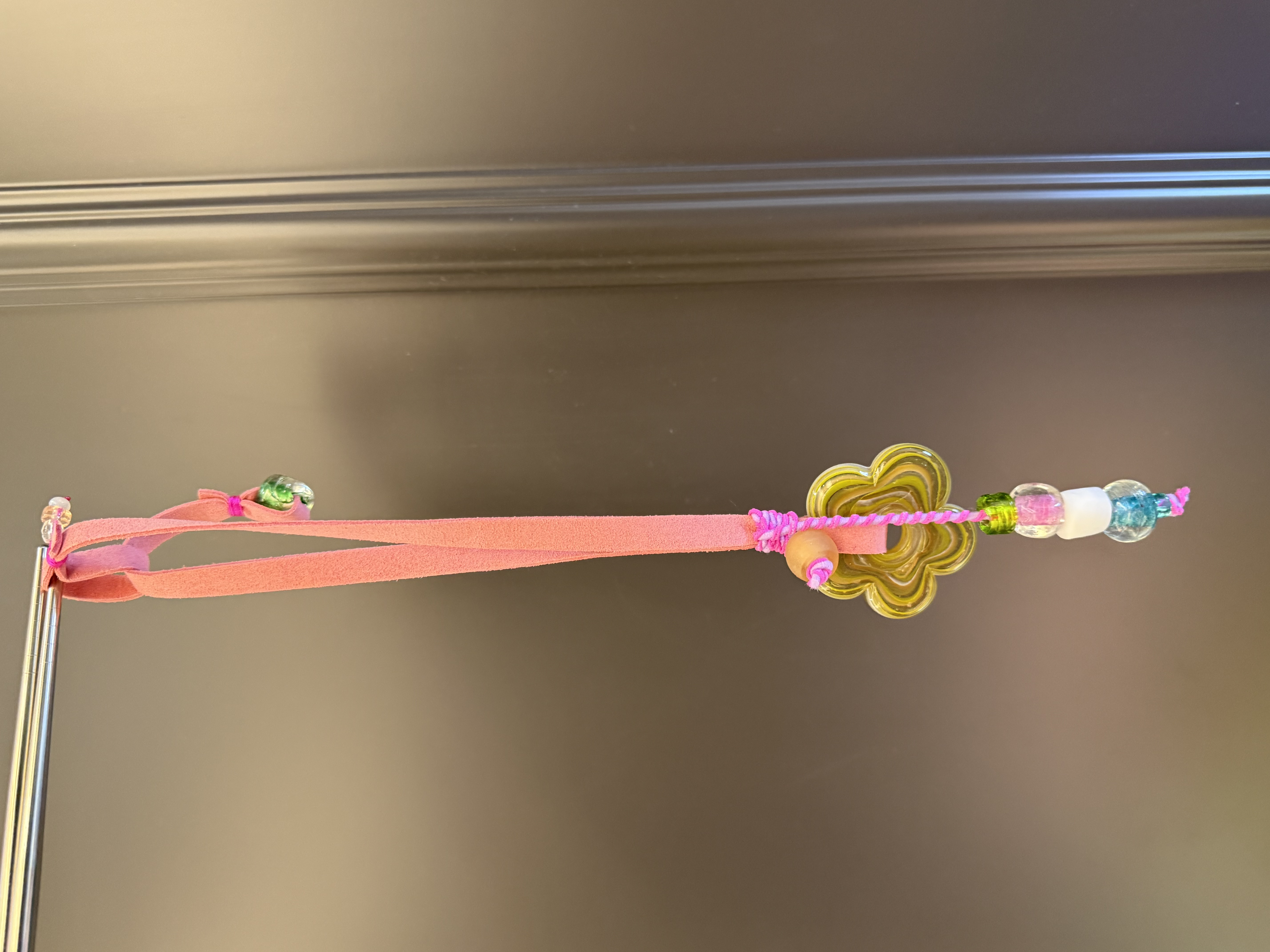 尼泊尔进口琉璃花花项链多巴胺土耳其花花项链DIY饰品配件饰品手工