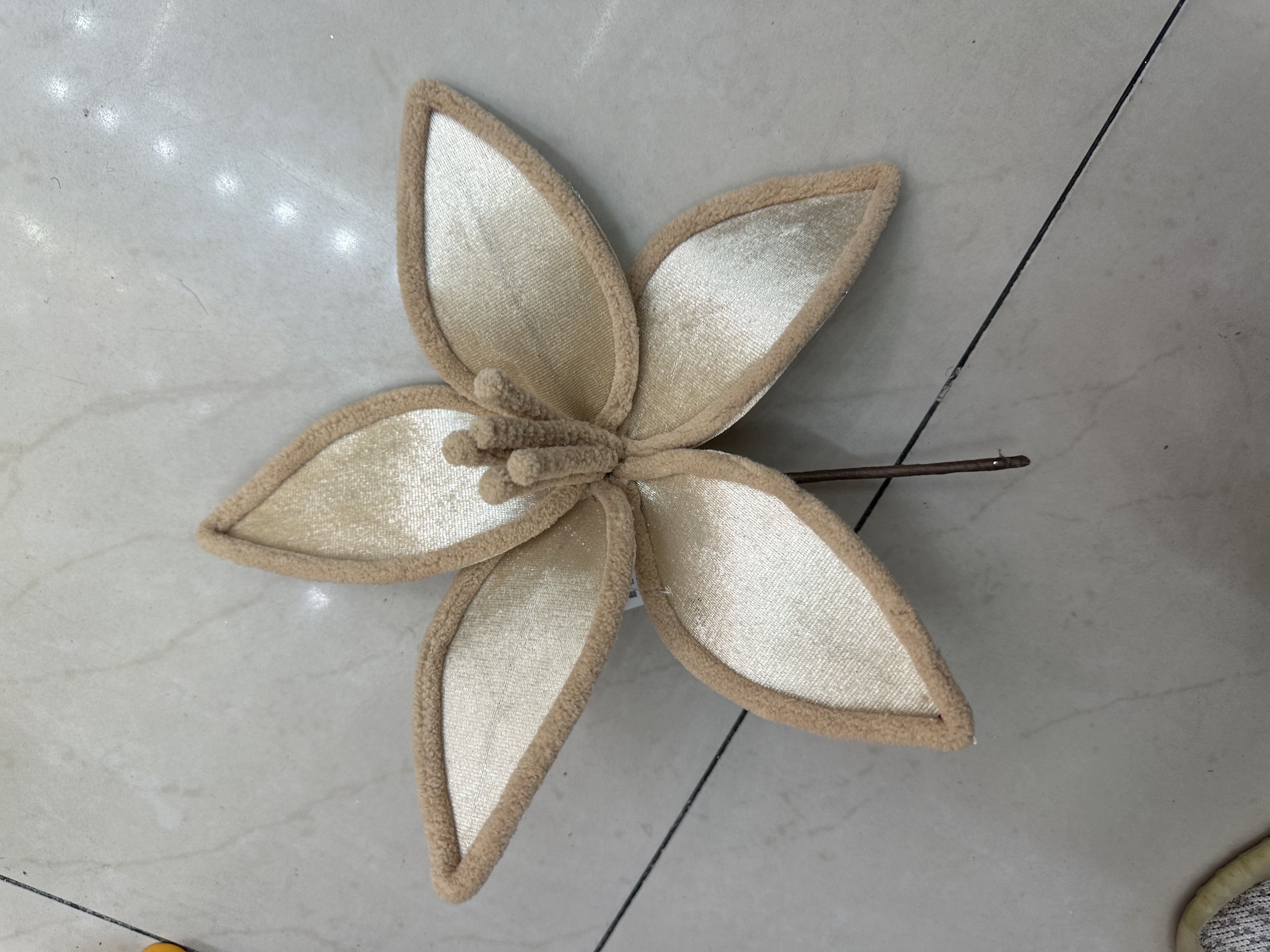 圣诞花假花小摆件家居装饰花束仿真花 圣诞节用品仿真花