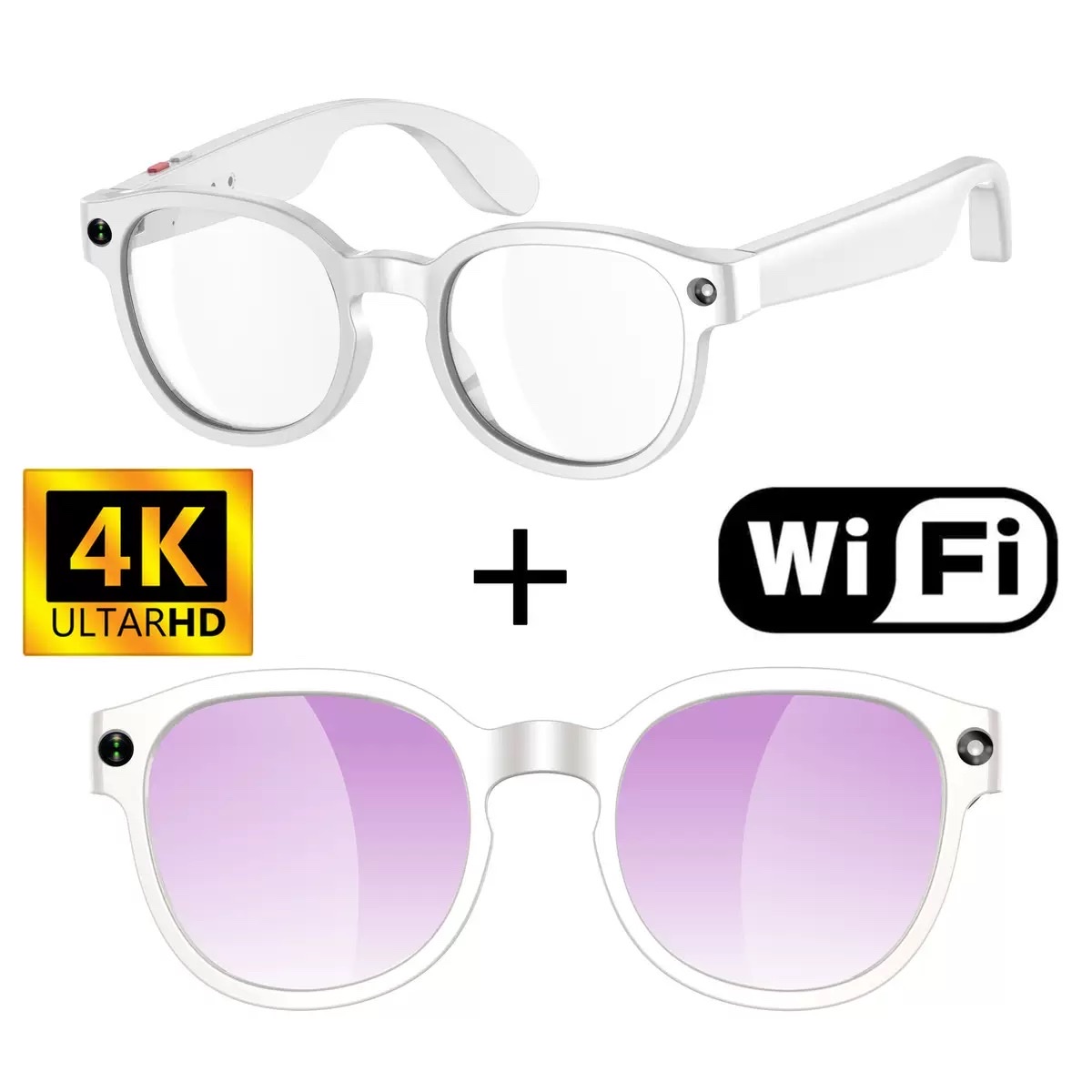 AIMB-S1 nuevas gafas inteligentes 500w cámara 1080p grabación de vídeo inteligente ai general búsqueda de gráficos bluetooth música en tiempo real traducción wifi transmisión inalámbrica lentes de cambio de color lentes grises detail image 9