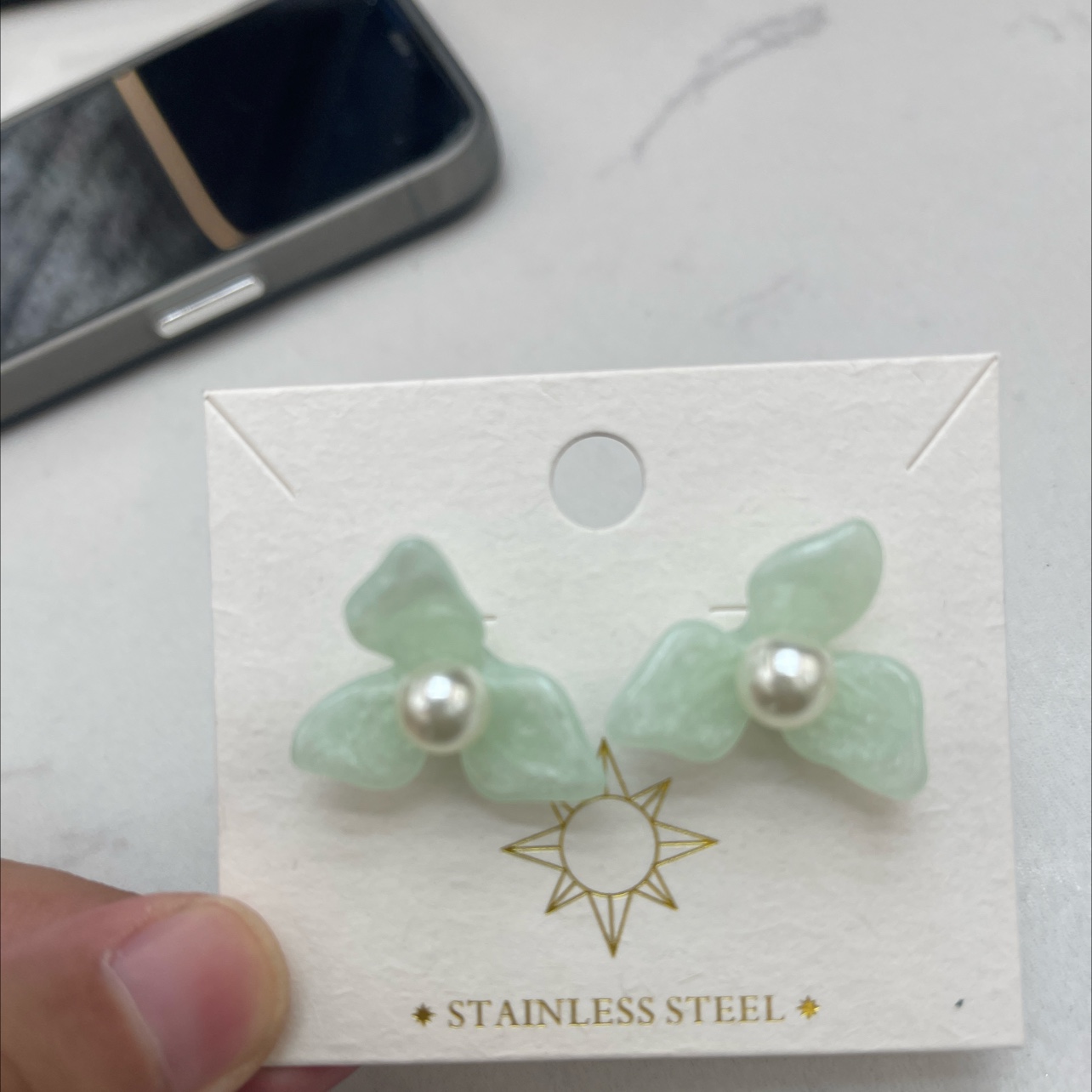 米珠耳环耳饰女款时尚耳夹简约百搭饰品新款高档韩系女生电商