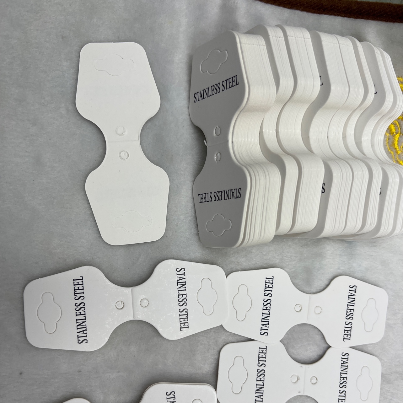 项链折叠卡片,白，流行饰品字样详情图3