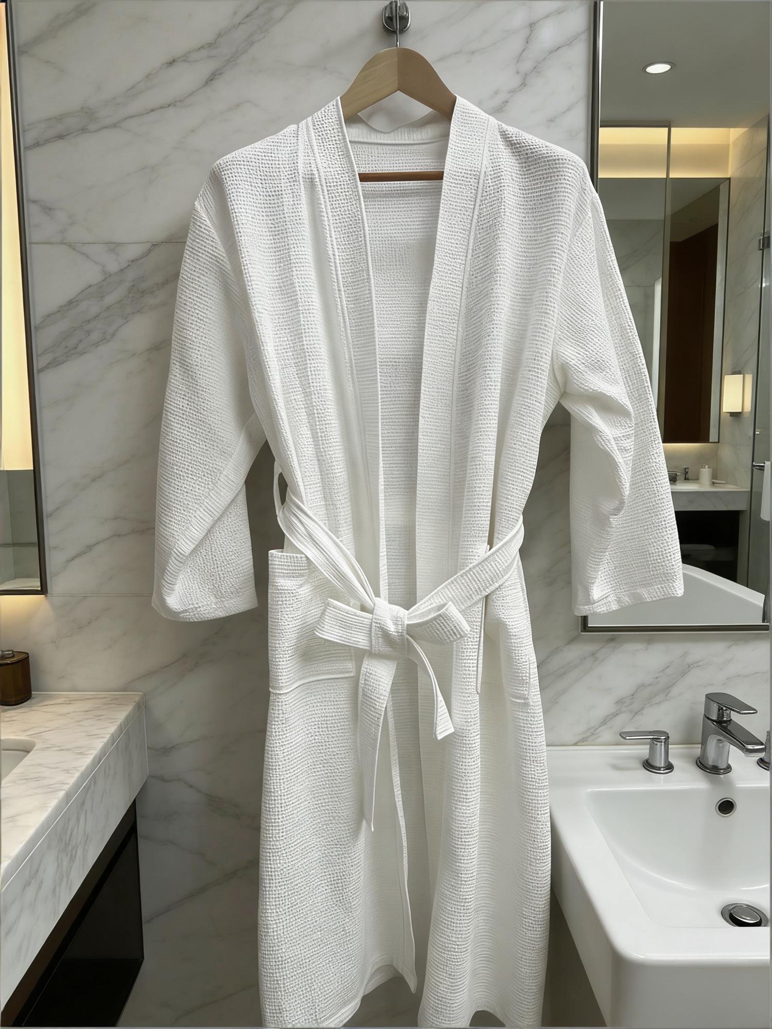 真丝睡袍浴袍纯棉家居服日式仿真丝睡衣
