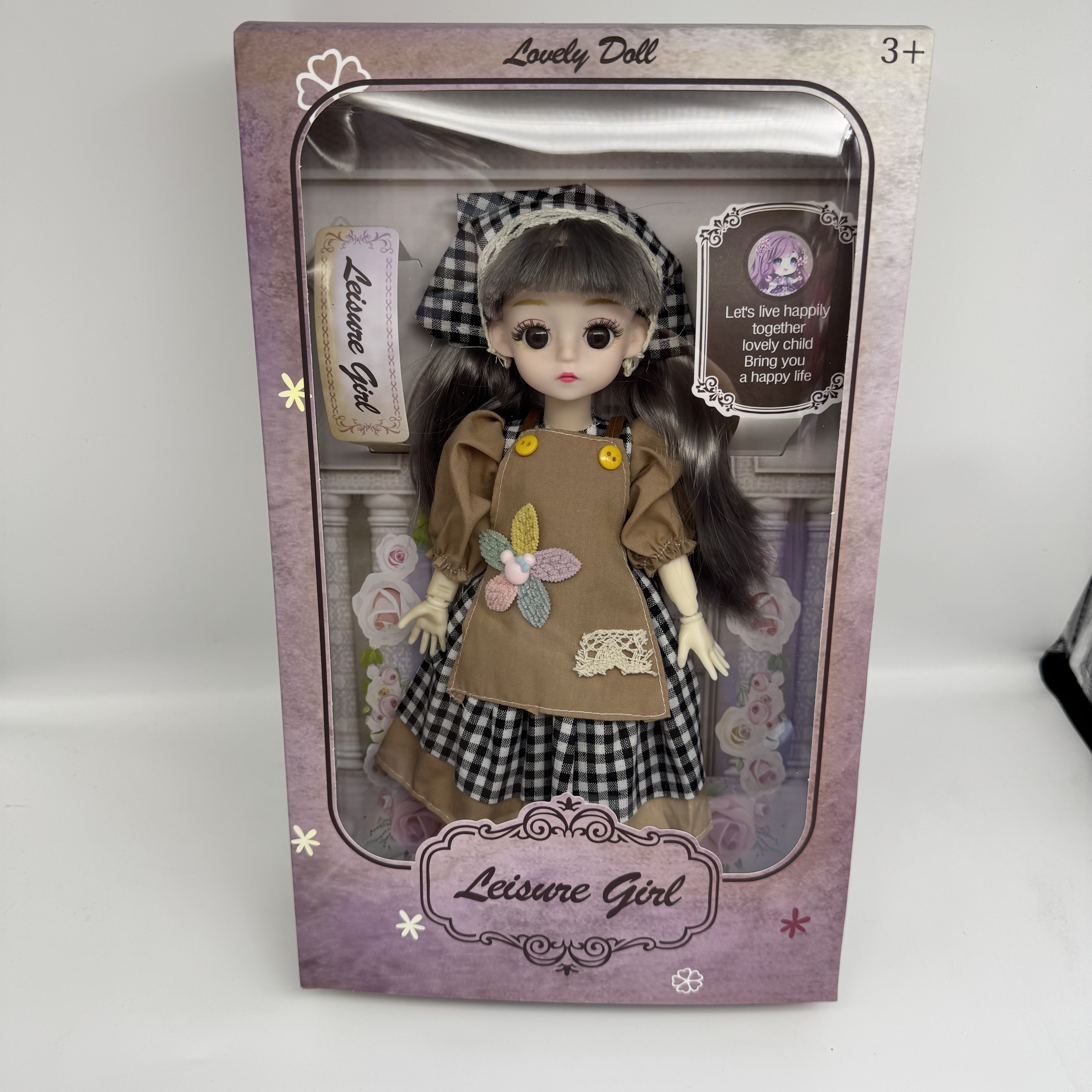 活动关节十二寸娃娃 盒装 礼盒包装 玻璃眼睛2