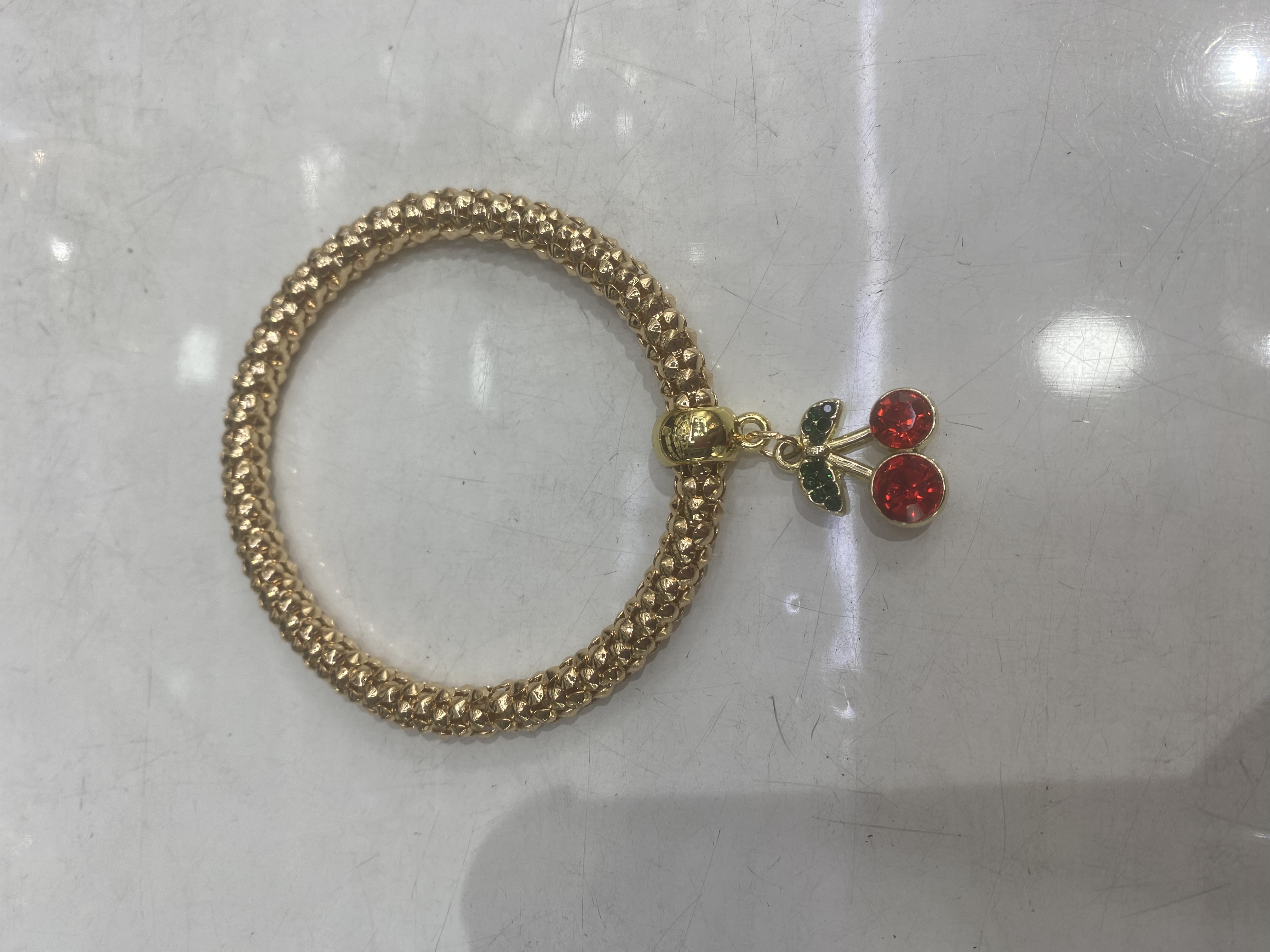 爆米花手链手串手串白底实物图