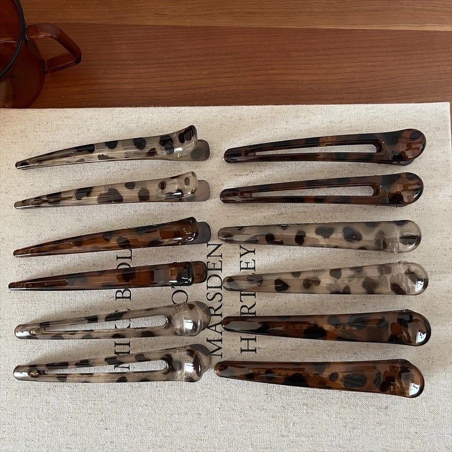 儿童抓夹发卡发饰可爱时尚造型发夹豹纹鸭嘴夹12公分网红爆款发卡发饰发夹