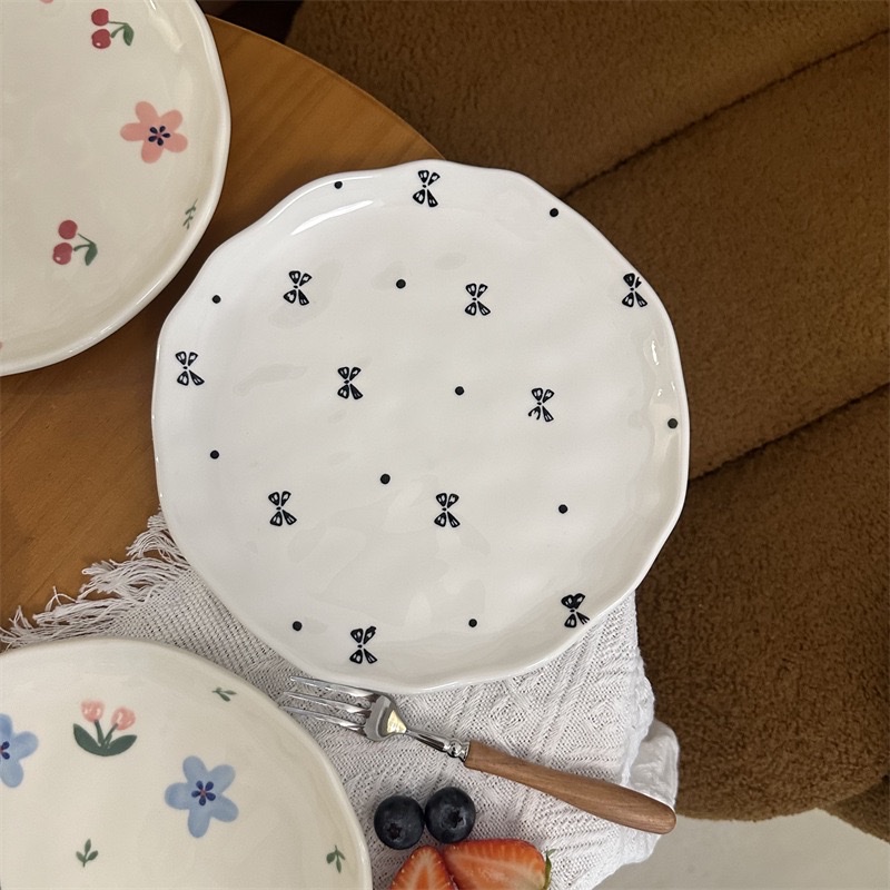 日式手绘碗盘陶瓷餐具可爱厨房用具餐具详情图3