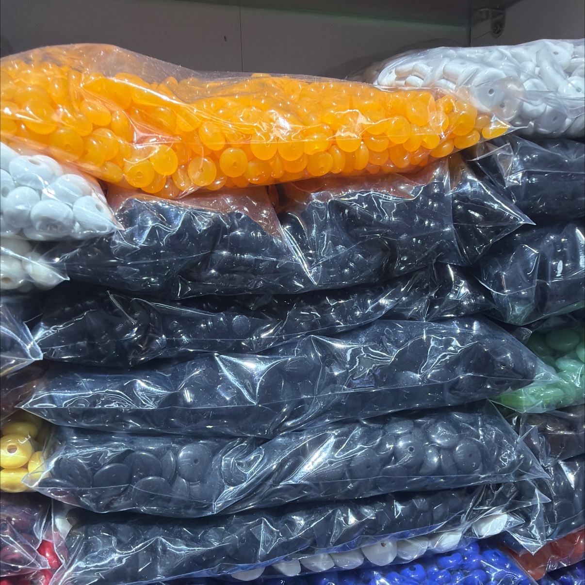 多色单色车轮珠细节图