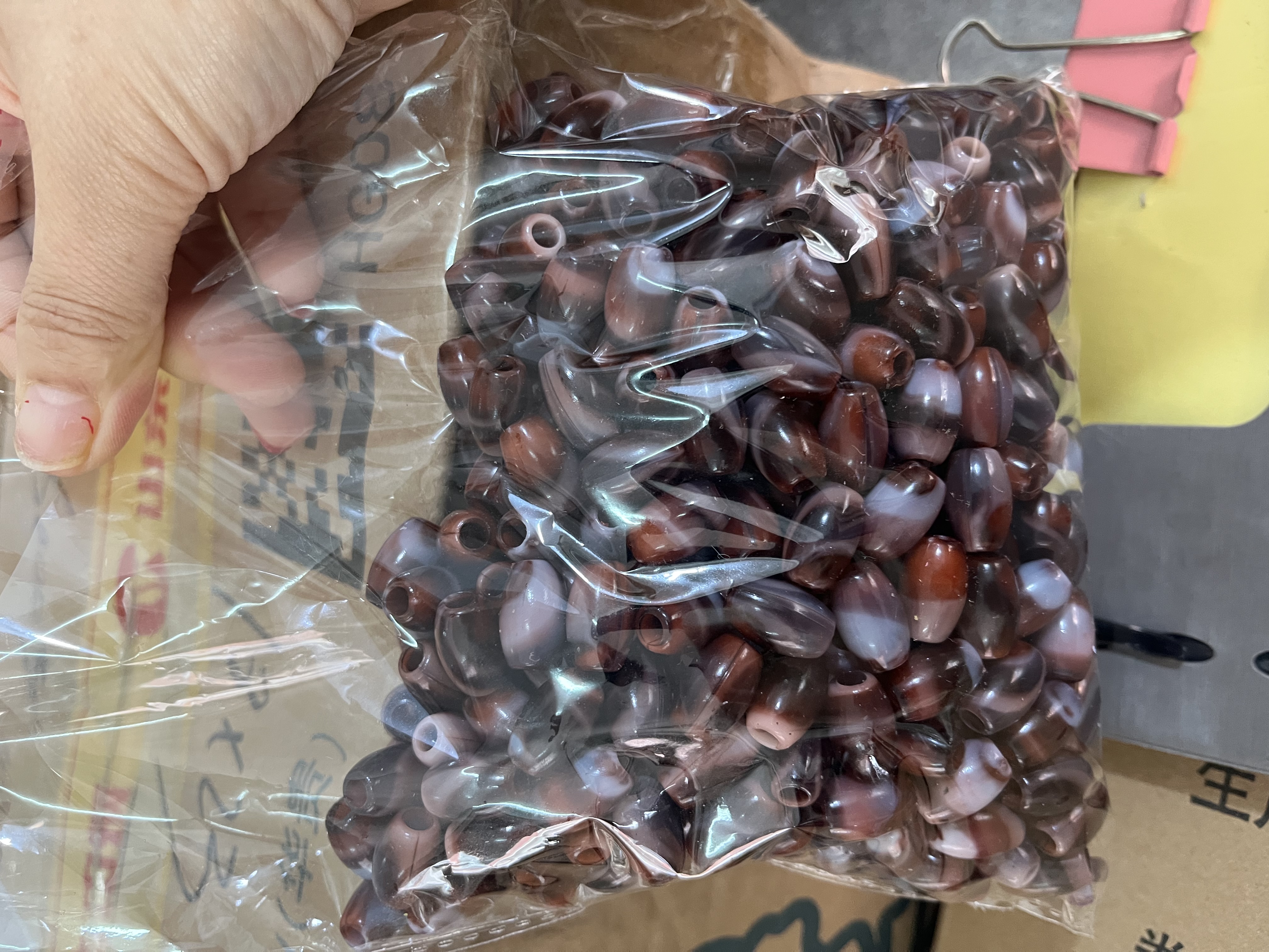 亚克力双色珠饰品配件，用于头饰鞋饰服饰