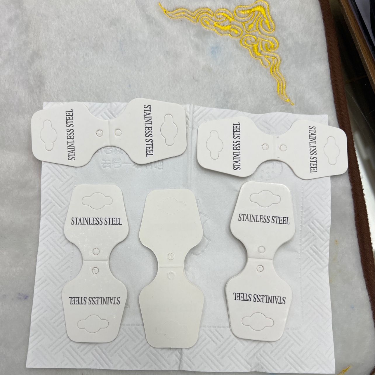 项链折叠卡片,白，流行饰品字样详情图4