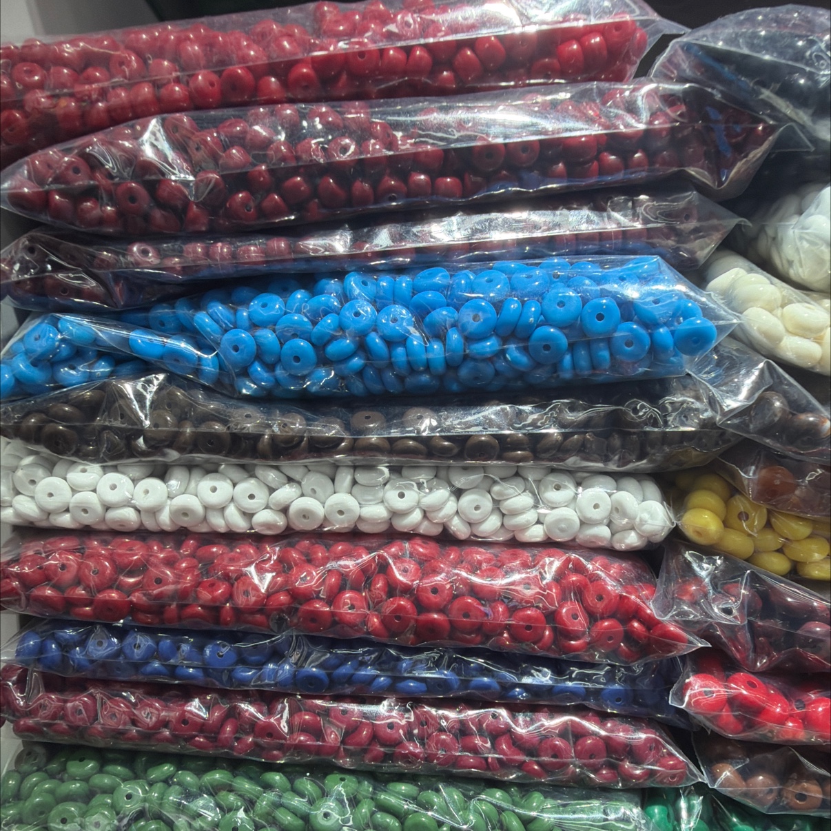 多色单色车轮珠