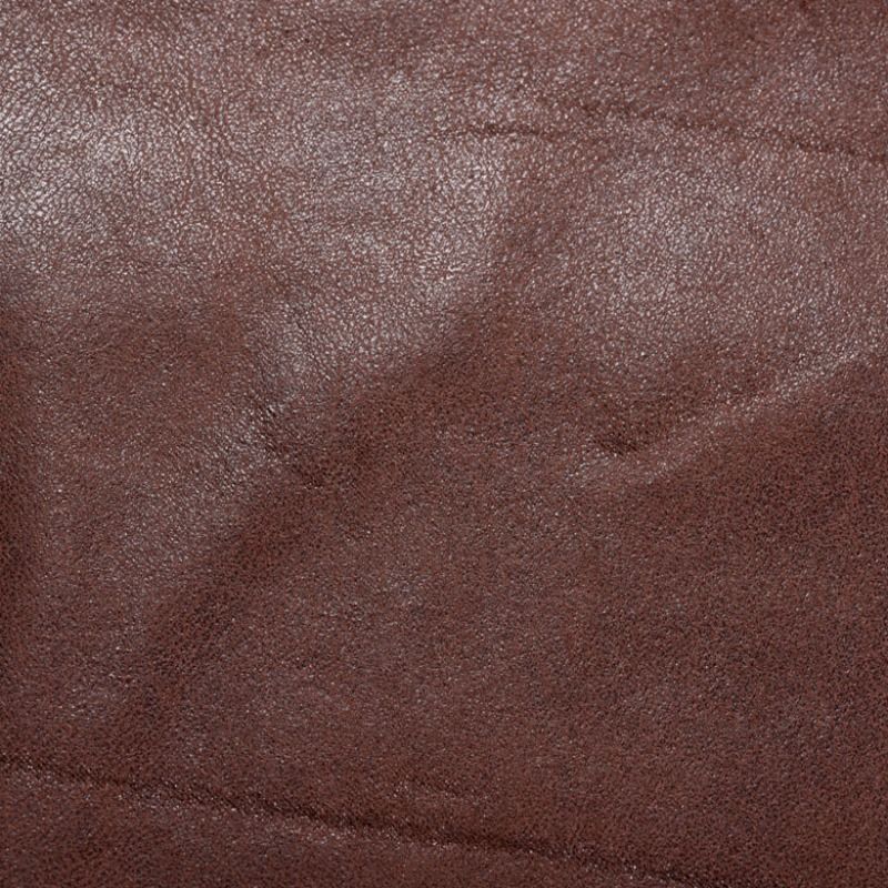 Brown leather texture PU bag, 08 thickness cowhide texture top layer belt, genuine leather rope, plastic sheet pe