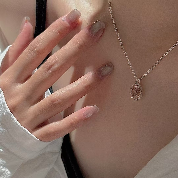 925纯银锁骨链小众轻奢颈饰品银链锁骨链时尚细节图