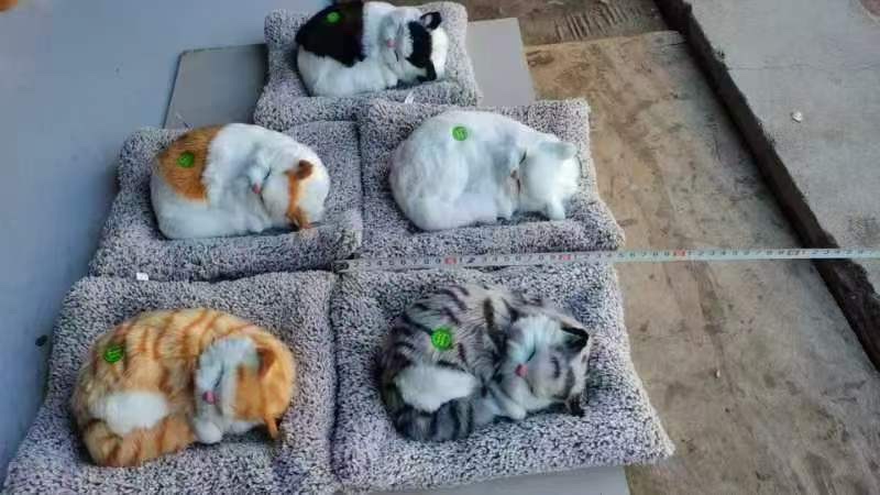 毛绒摆件仿真动物 有叫声