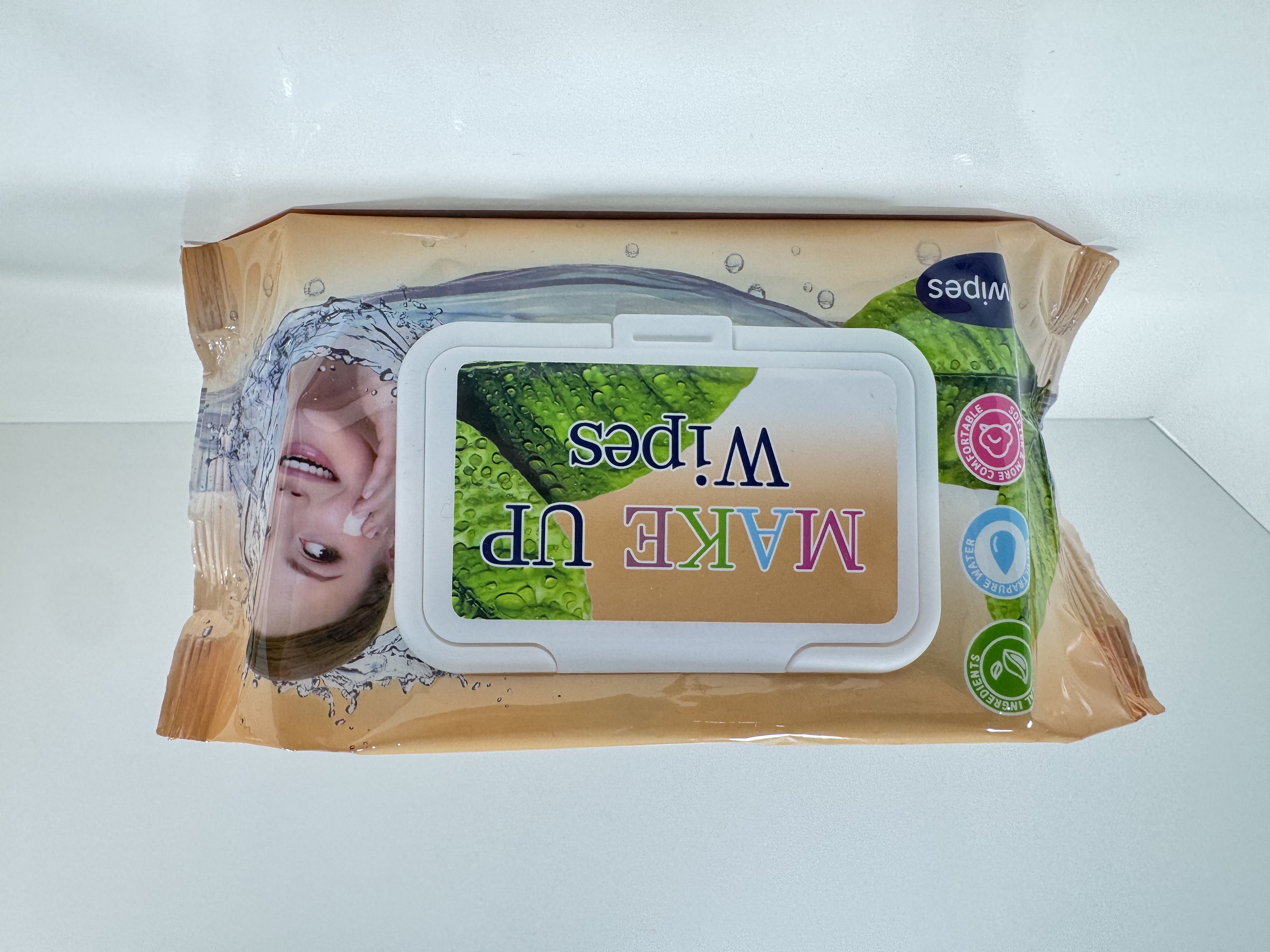 卸妆湿巾Makeup remover wipes，50pcs ，Can be customized细节图