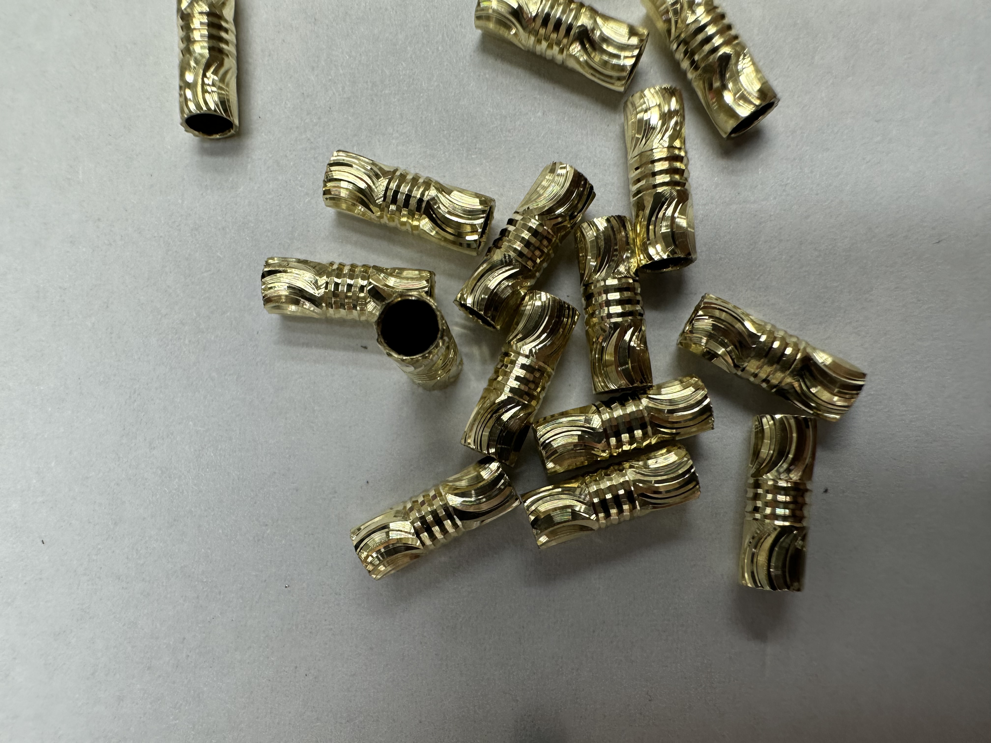 Lote flor copper tube beads details Picture