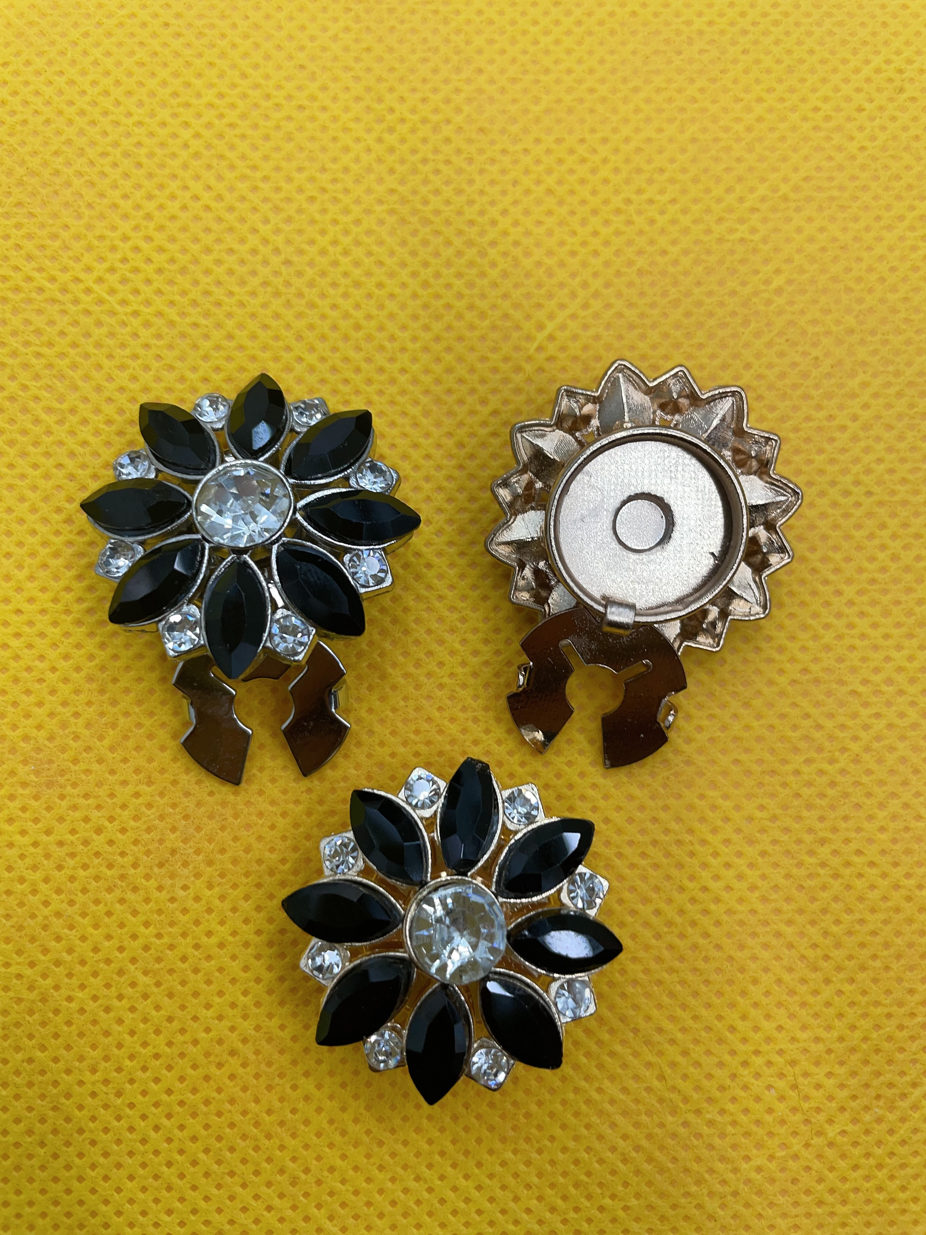 跨境热销电镀彩色水钻珍珠新款袖扣服饰纽扣饰品质感花衬衫形圆形扣子配件 服装辅料详情图9