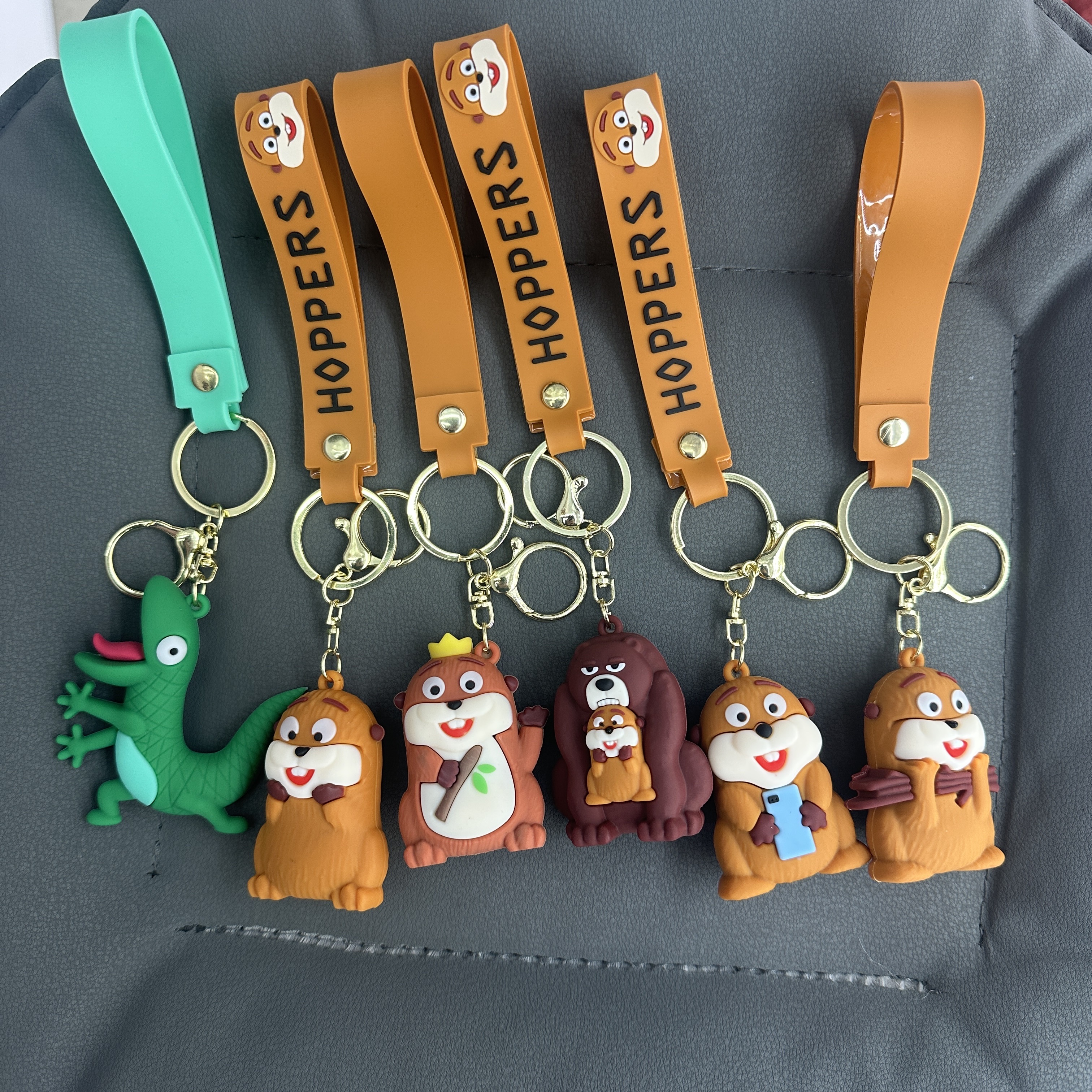 动漫河狸变身计划周边挂件系列钥匙扣梅宝Mabel小河狸挂饰批发玩具