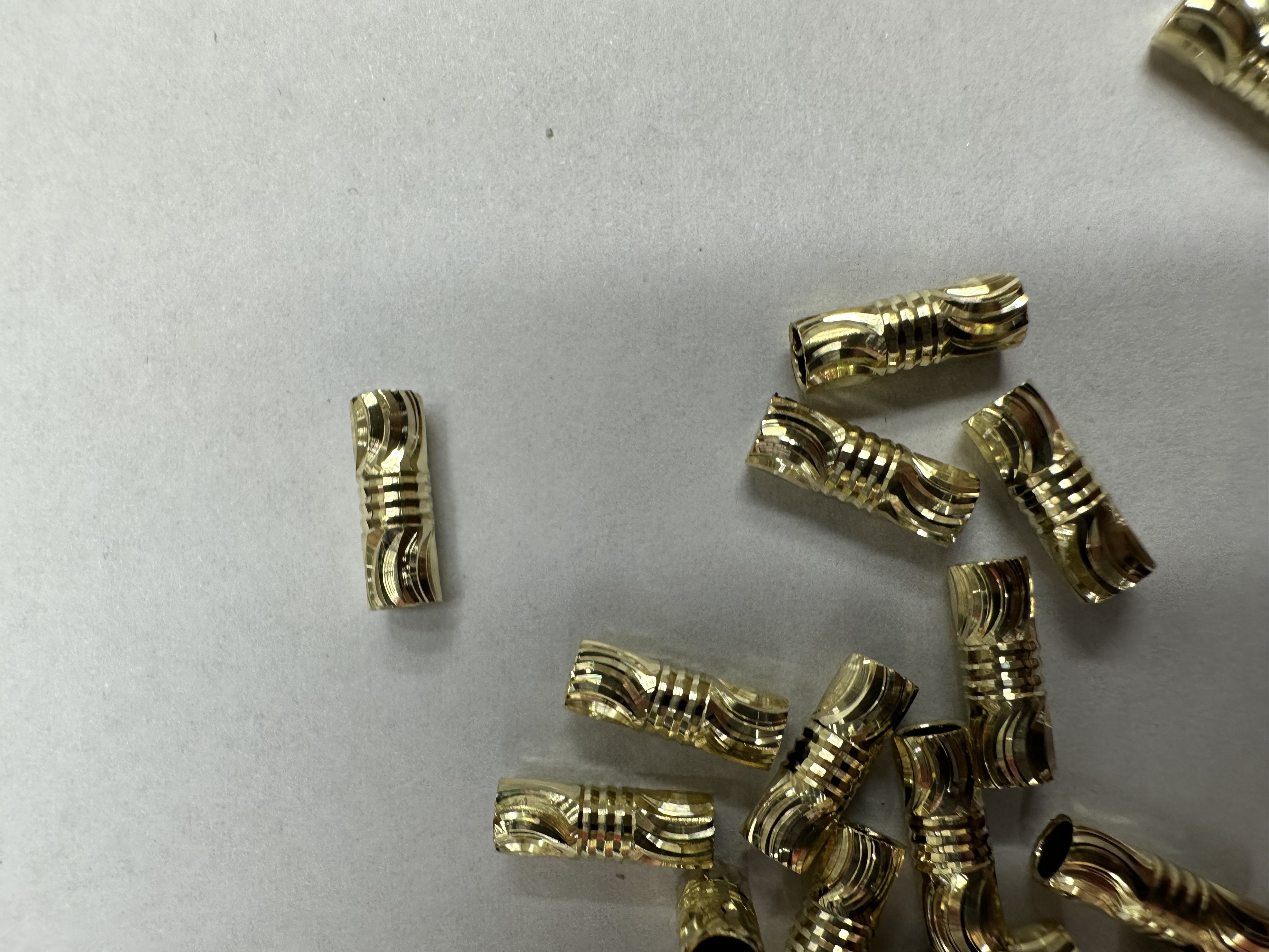 Lote flor copper tube beads Specification image