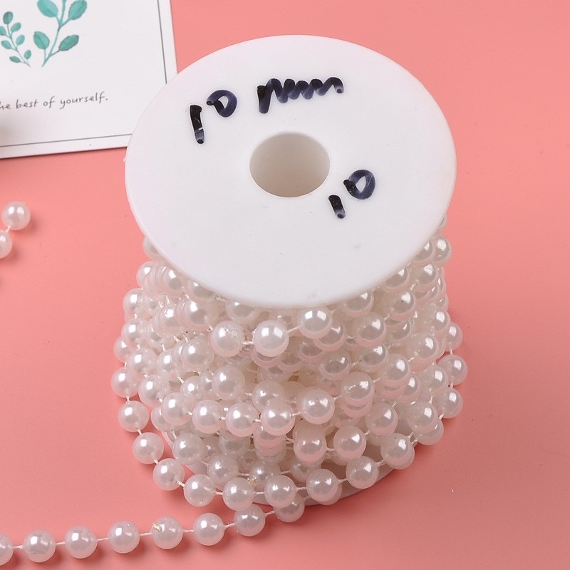 10mm round connected pearl Christmas decorations, wedding decorations, DIY handcrafted beaded accessories, beads details Picture