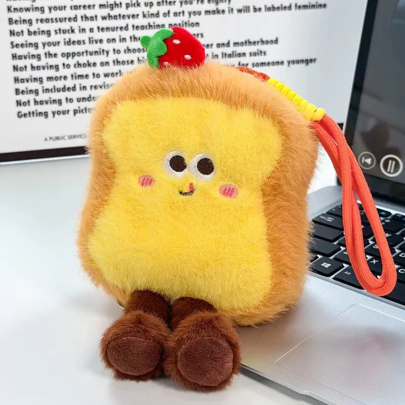 美味西餐汉堡薯条吐司香味挂件毛绒玩具公仔娃娃