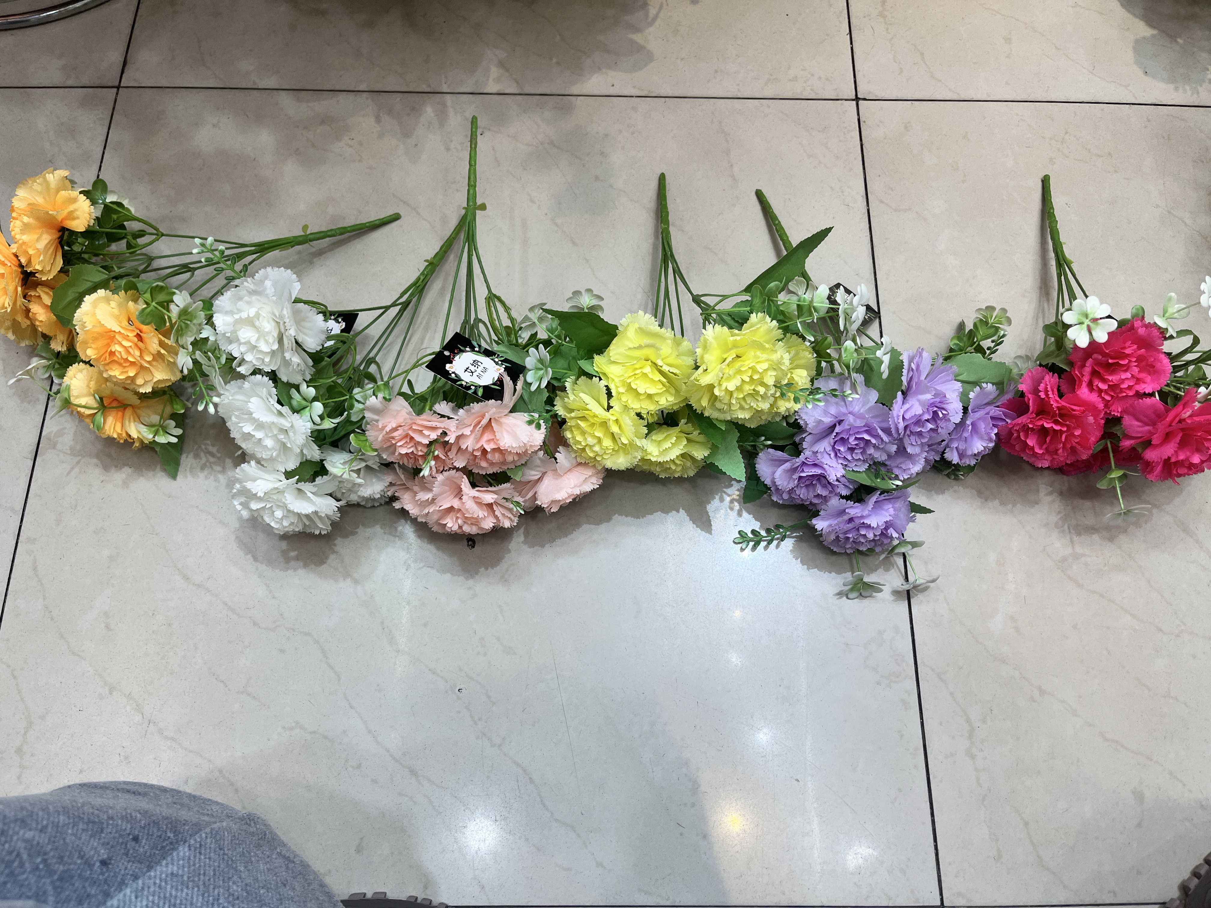 仿真花清明花假花小国外墓碑仿真花仿真花