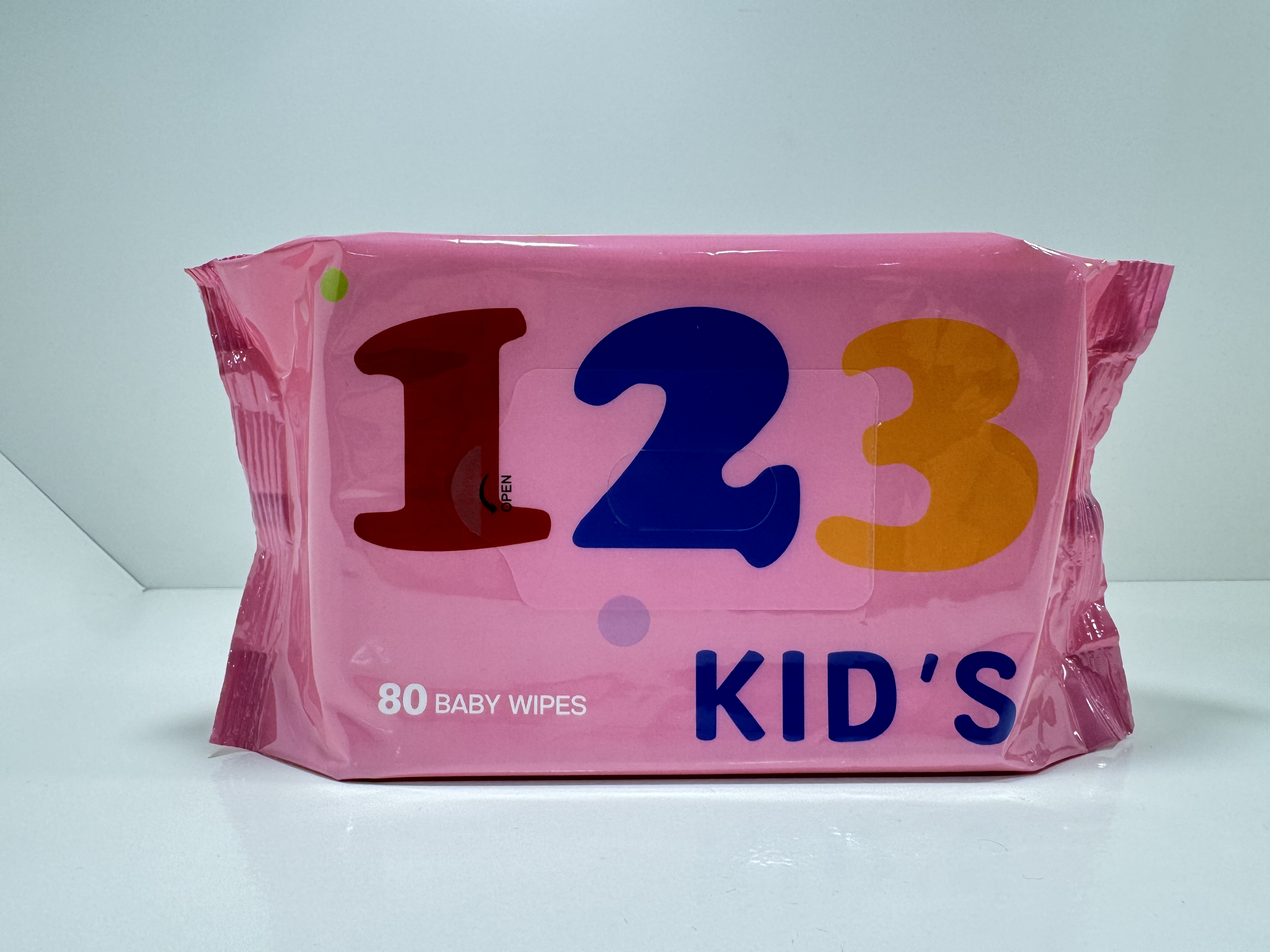 粉色 50PCS 婴儿湿巾，可定制图案。Pink Baby Wipes, 50 Pieces湿巾婴儿湿纸巾细节图