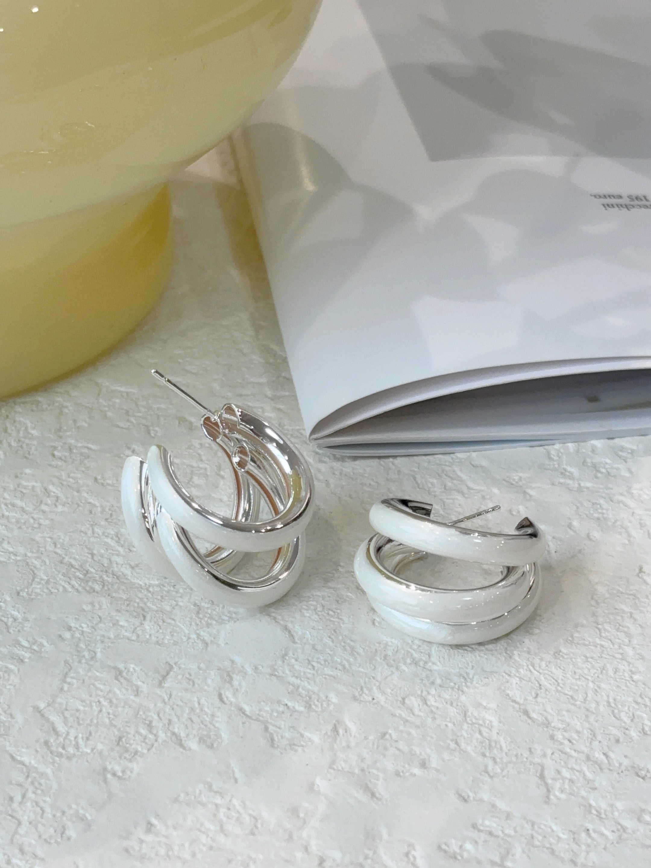 ccb四爪耳钉饰品打耳洞专用女款简约时尚小众设计详情图9