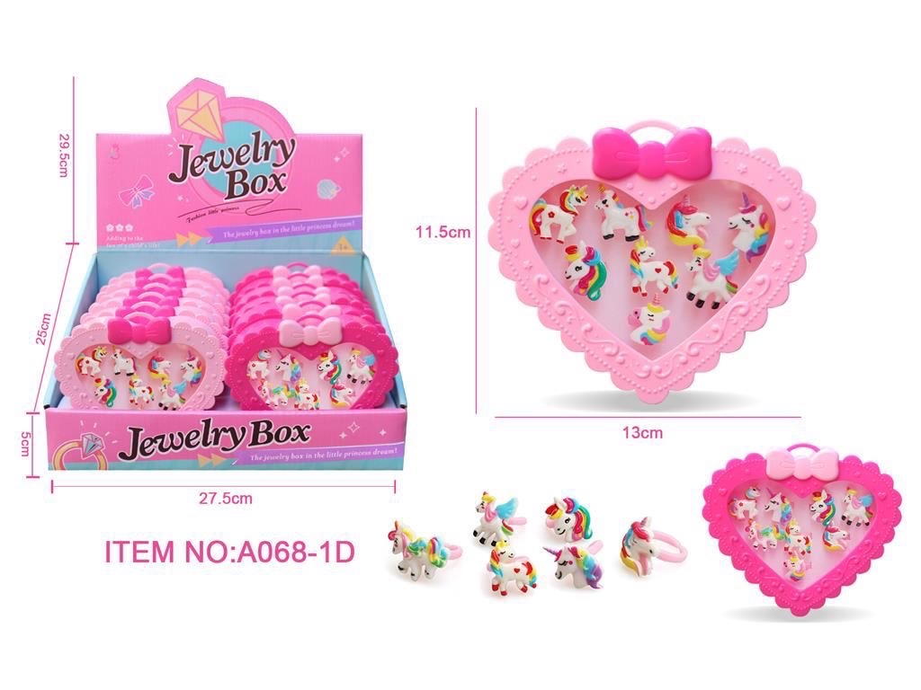 儿童Diy 戒指，跨境白底实物图