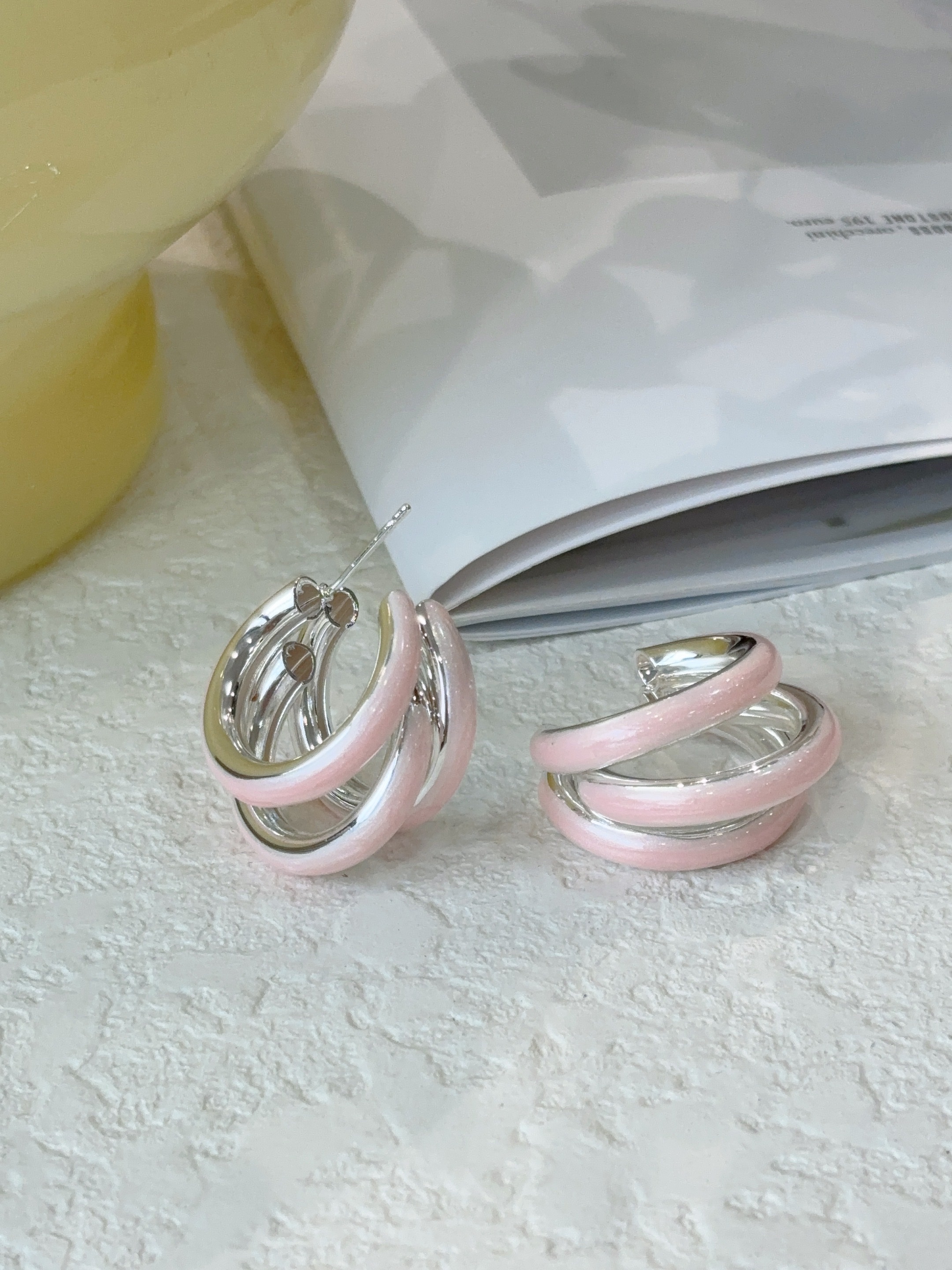 ccb四爪耳钉饰品打耳洞专用女款简约时尚小众设计详情图2