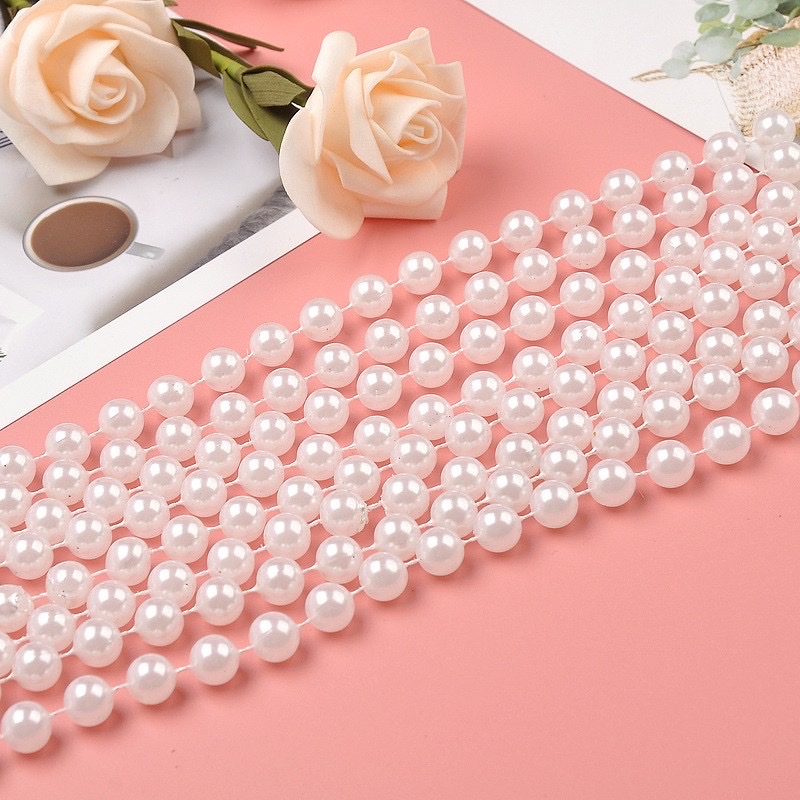 10mm round connected pearl Christmas decorations, wedding decorations, DIY handcrafted beaded accessories, beads Specification image