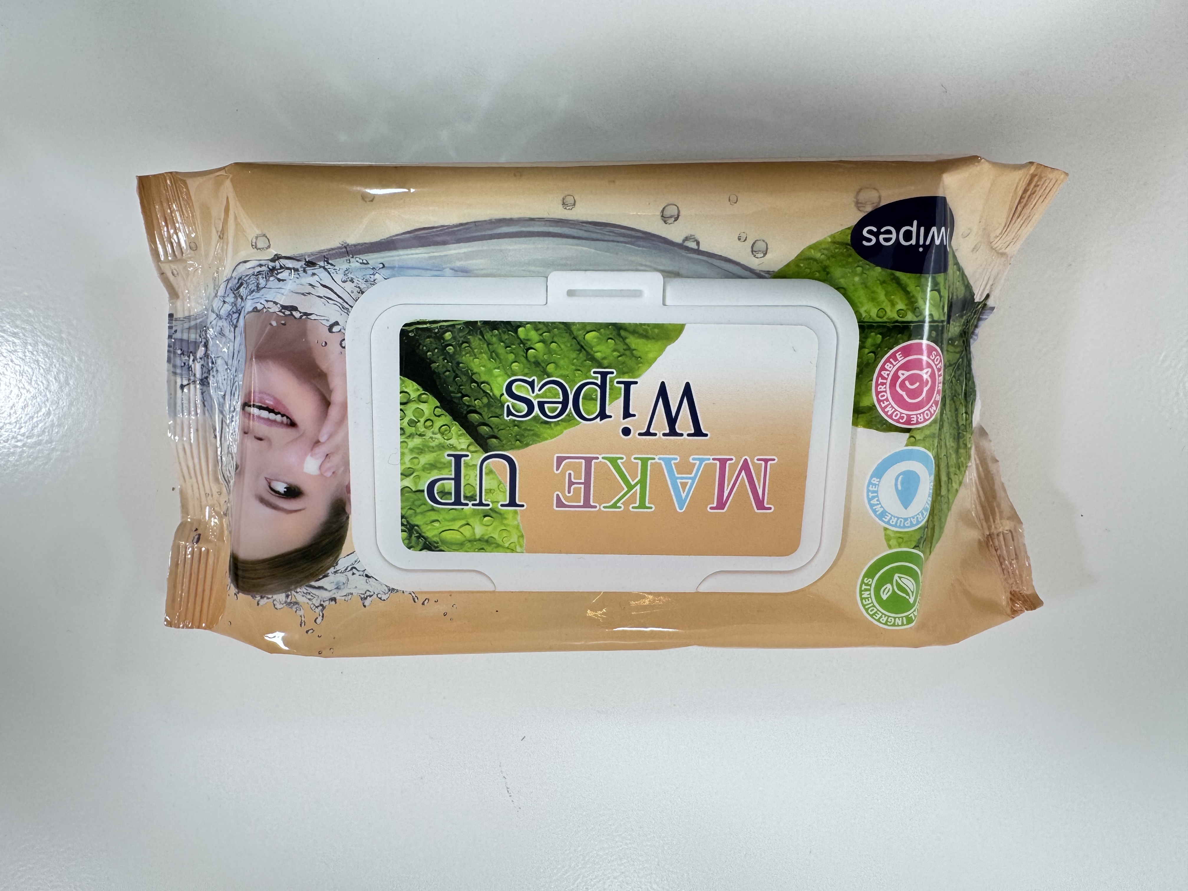 卸妆湿巾Makeup remover wipes，50pcs ，Can be customized产品图