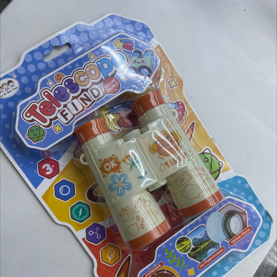 望远镜，吸卡望远镜，带印刷望远镜，6倍细节图