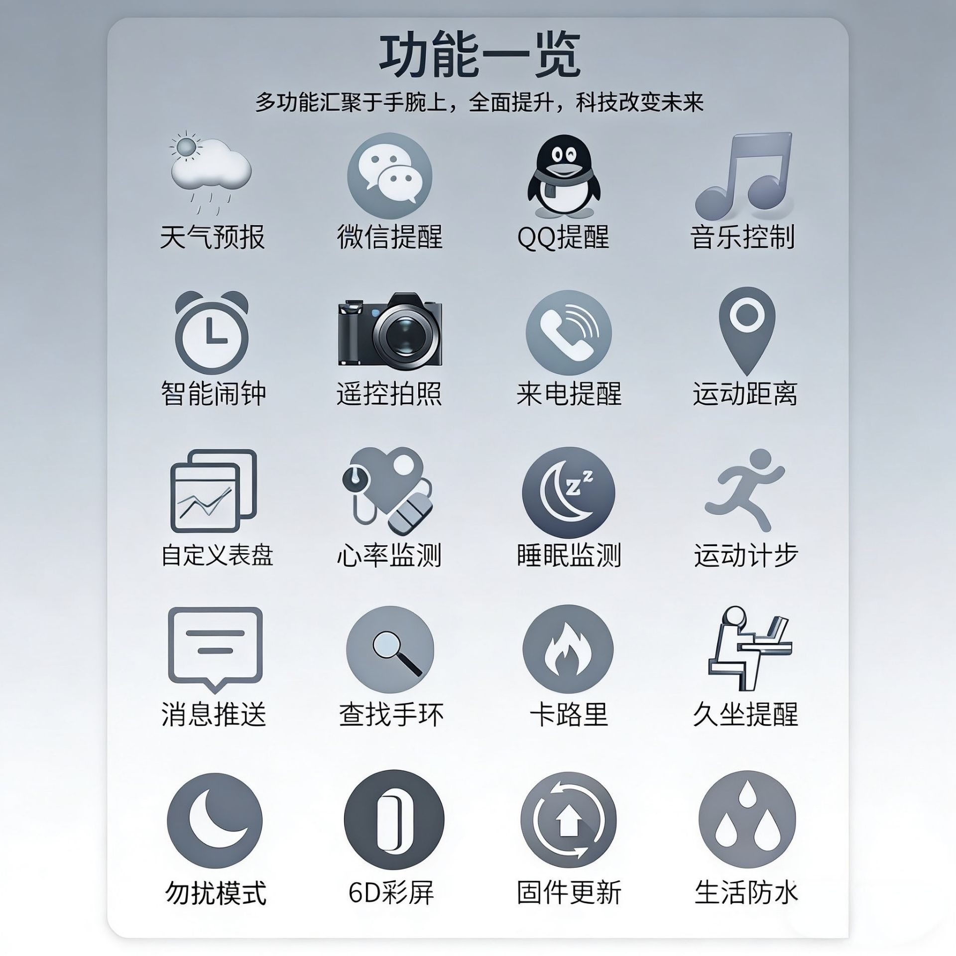 The M8 smart bracelet is universally applicable both domestically and internationally. It features blood pressure, blood oxygen, heart rate monitoring, exercise step counting, sleep recording, information reminder, alarm clock, remote control for selfies, and sedentary reminder. It comes with 13 languages Item Picture