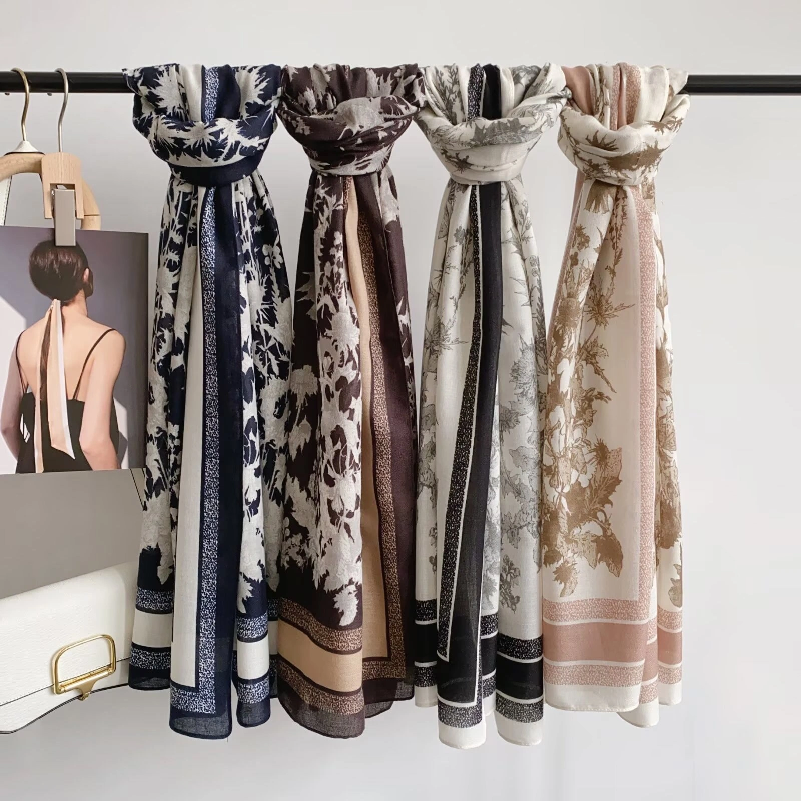 New hot sale Hot New style Linen long Scarf Cotton Linen Scarf 85*180cm 137g Need more new styles ask me for pictures detail image 14
