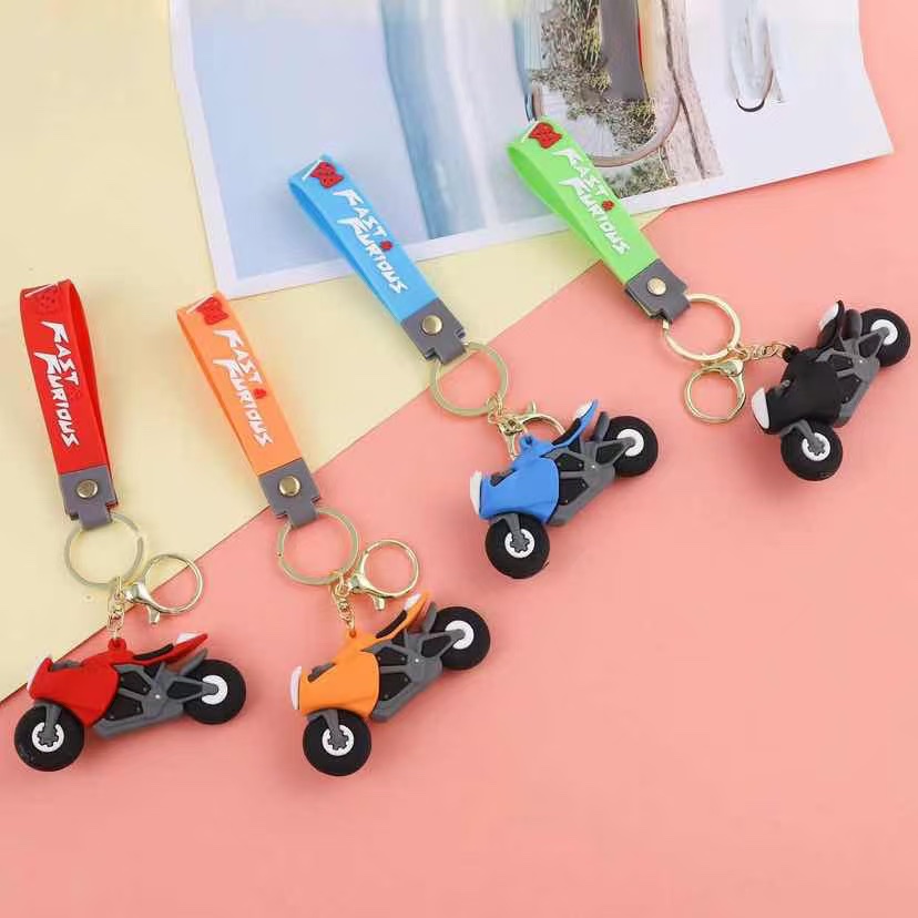 摩托车机车钥匙扣娃娃机可爱情侣爆款挂件赠品小礼物钥匙扣卡通钥匙扣挂件钥匙扣公仔挂件
