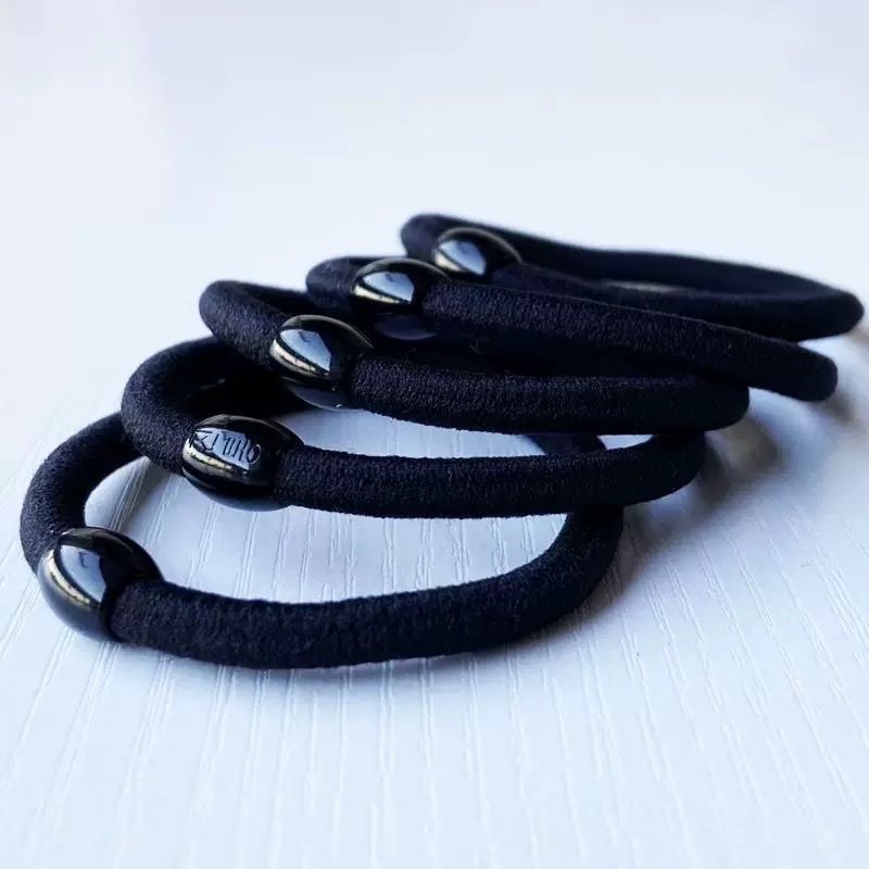 New 2026 Black thickened, high-elasticity and durable hair band for women, adult hair band, ponytail leather band and rubber band Application Scenario