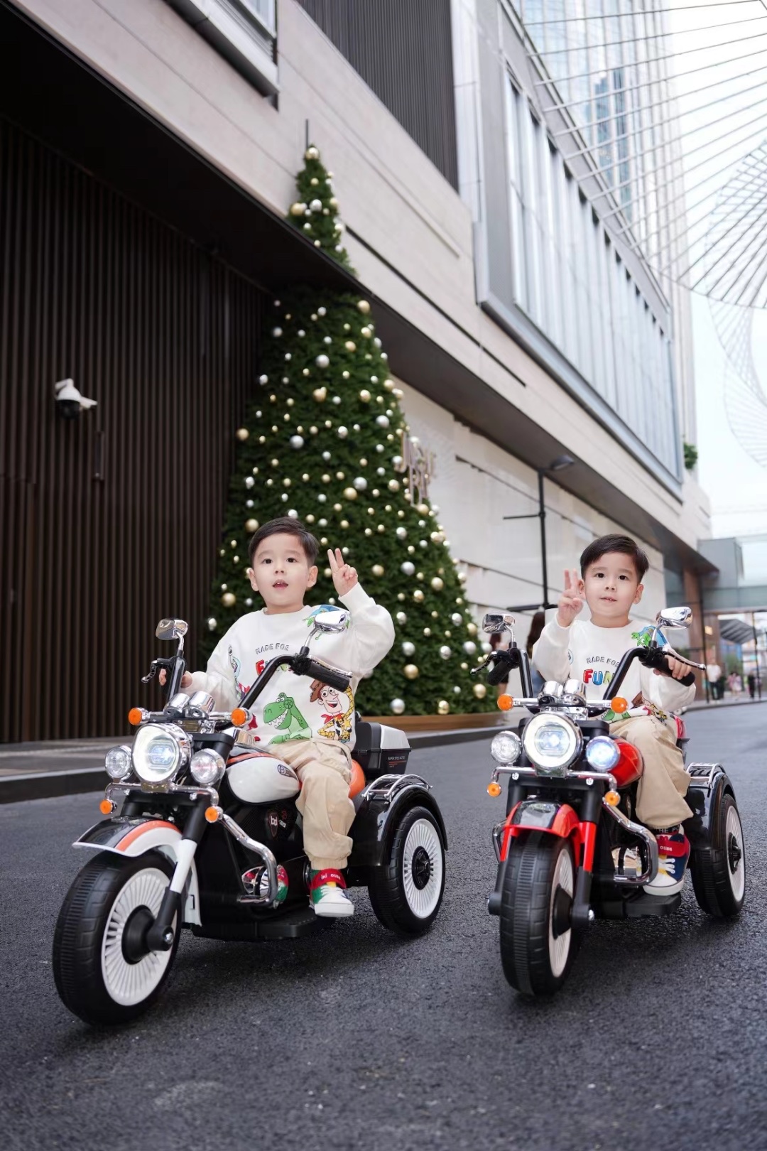 儿童电动摩托车三轮警灯 儿童电动车童车儿童汽车电动汽车儿童户外详情图1