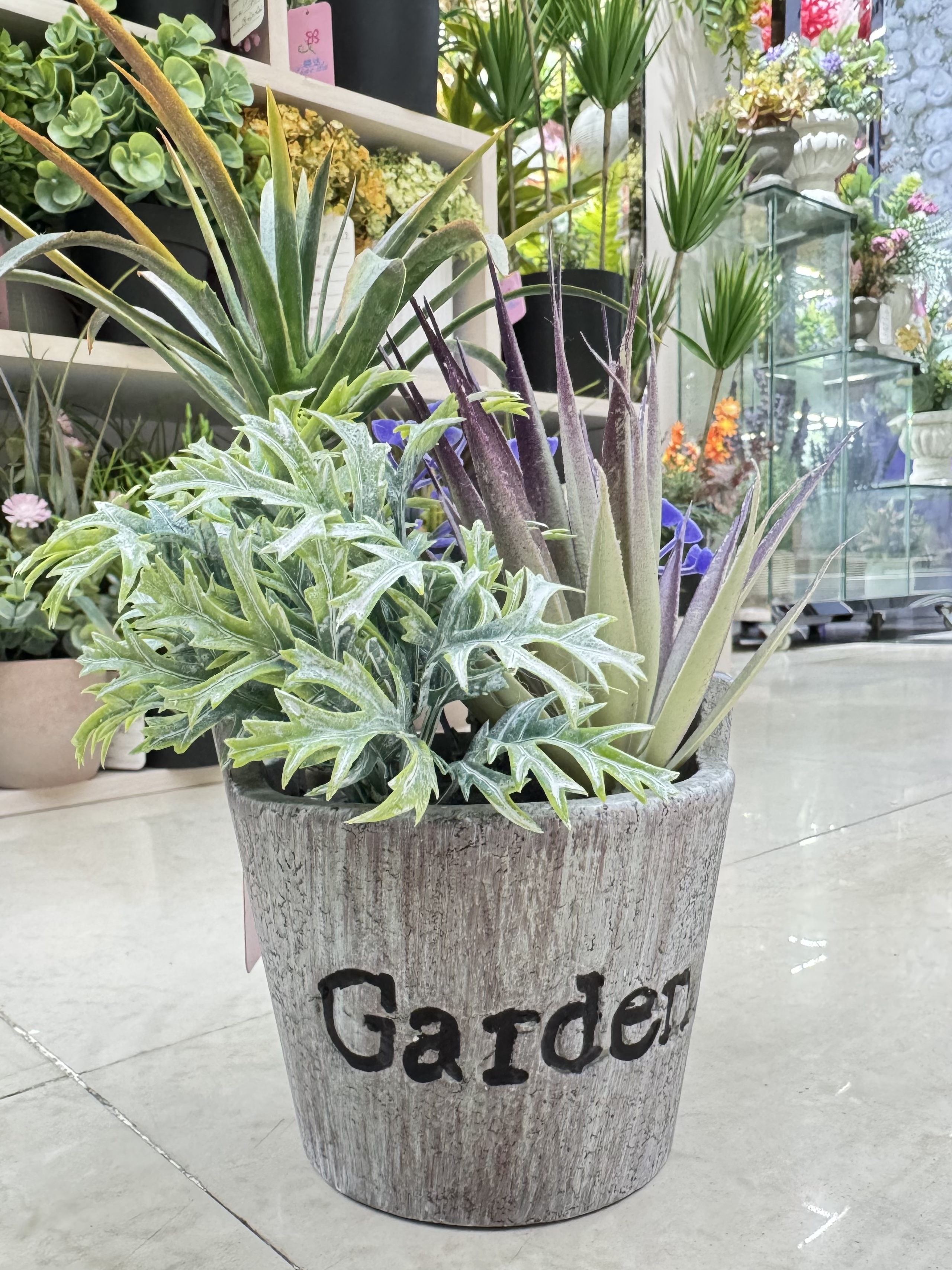 毛线太阳花仿真假花清明花小款居家装饰花束