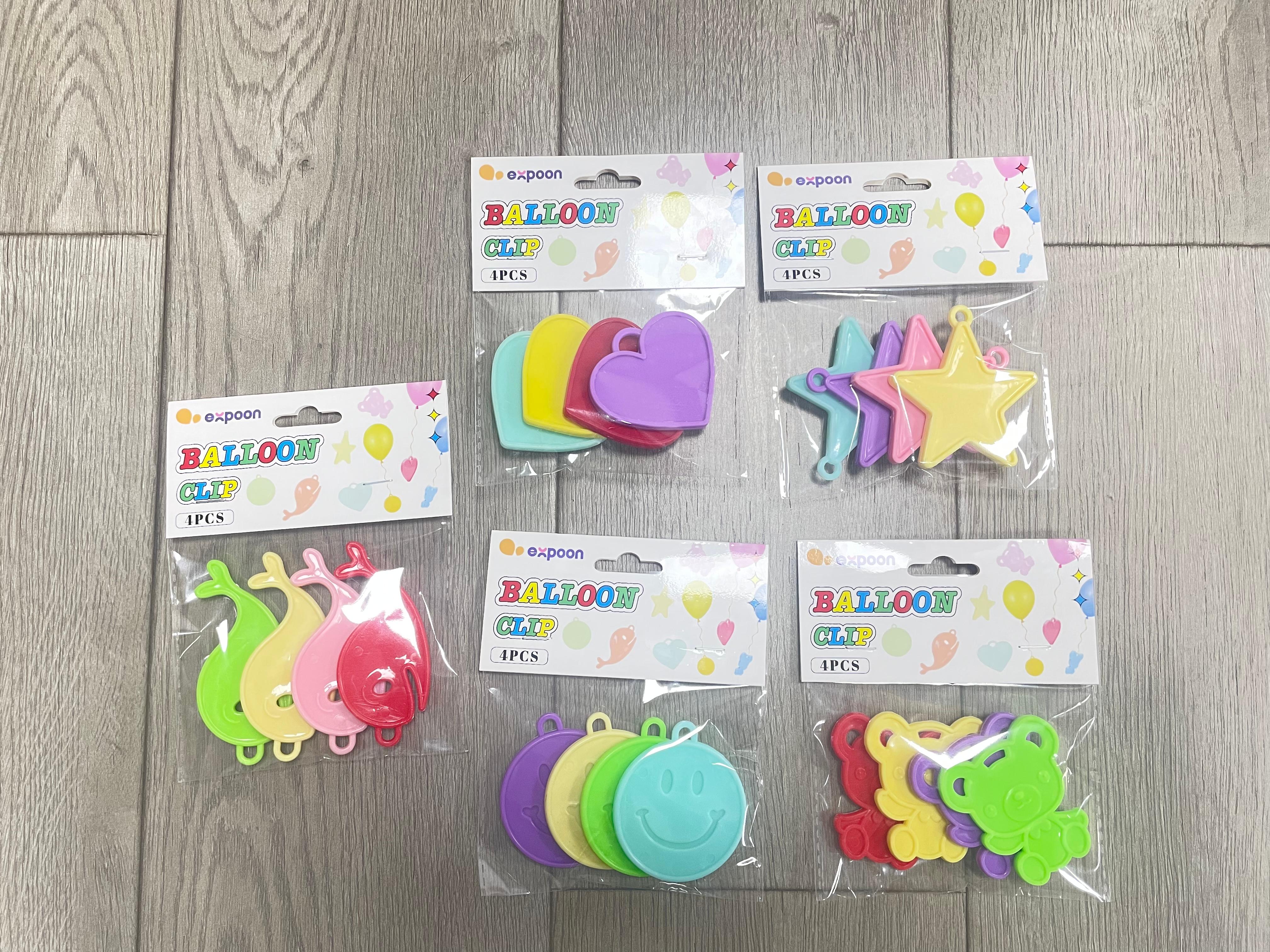 派对装饰气球吊坠 4 个装钉卡包装 婚礼求婚场景布置气球吊饰