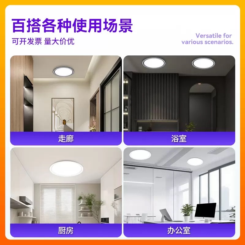مصابيح "SXL LED" مضيئة بمصابيح ألواح مضيئة كبيرة ذات فتحات كبيرة بدون إطار من الحديد مضغوط detail image 3
