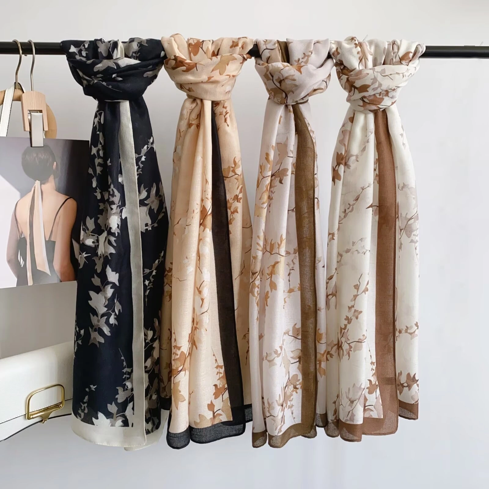 New hot sale Hot New style Linen long Scarf Cotton Linen Scarf 85*180cm 137g Need more new styles ask me for pictures detail image 7