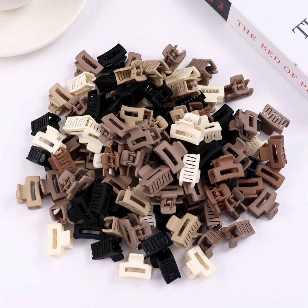 Princess bangs clip, milk tea square hair clip, side small grab clip, matte matte small small broken hair grab clip, side hair clip, hair clip, hair accessory, hair clip grab clip, acrylic children's hair clip, acrylic children's hair clip, acrylic children's hair clip Item Picture