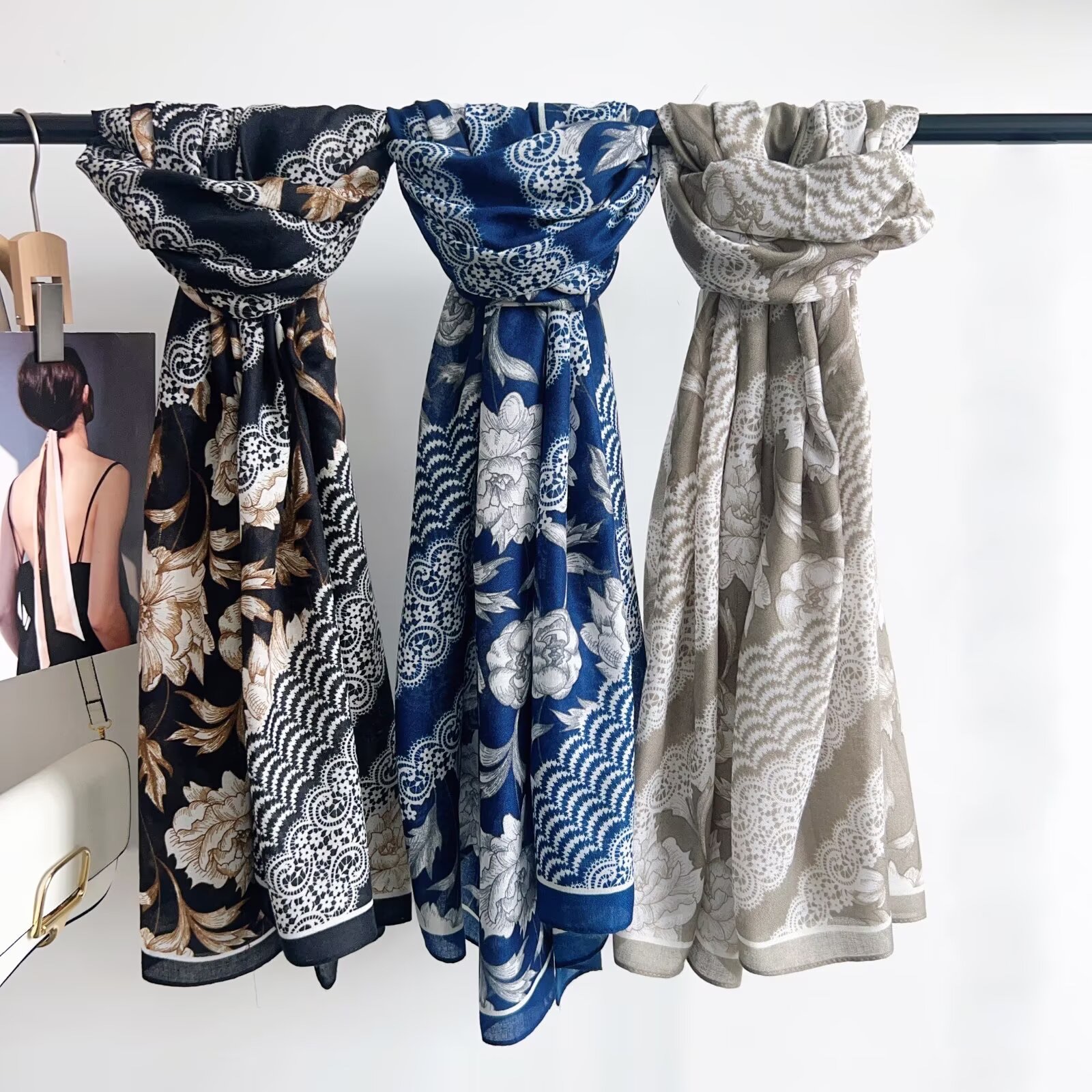 New hot sale Hot New style Linen long Scarf Cotton Linen Scarf 85*180cm 137g Need more new styles ask me for pictures Specification image