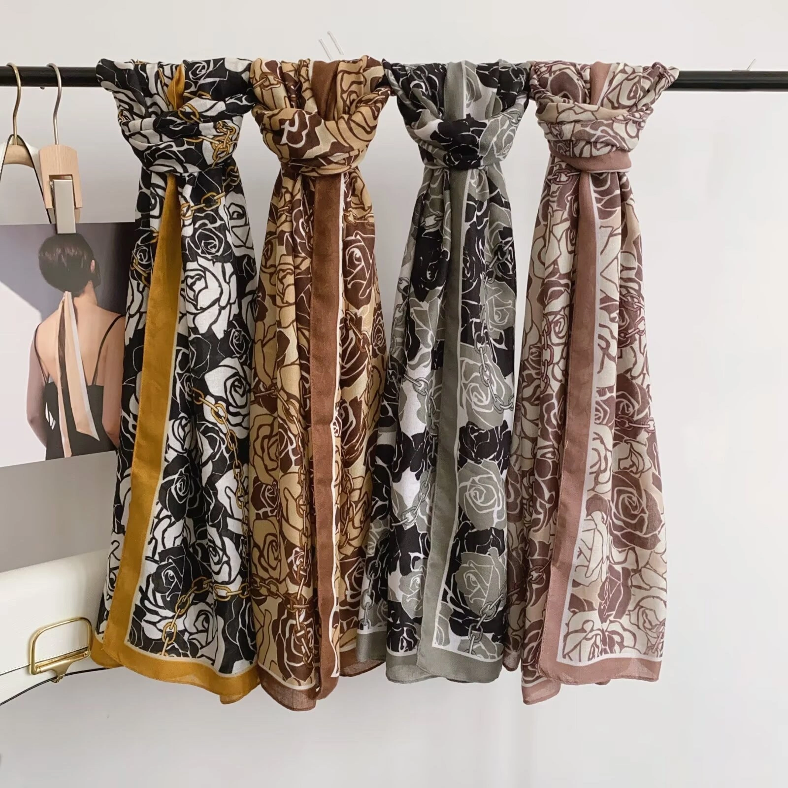 New hot sale Hot New style Linen long Scarf Cotton Linen Scarf 85*180cm 137g Need more new styles ask me for pictures detail image 10