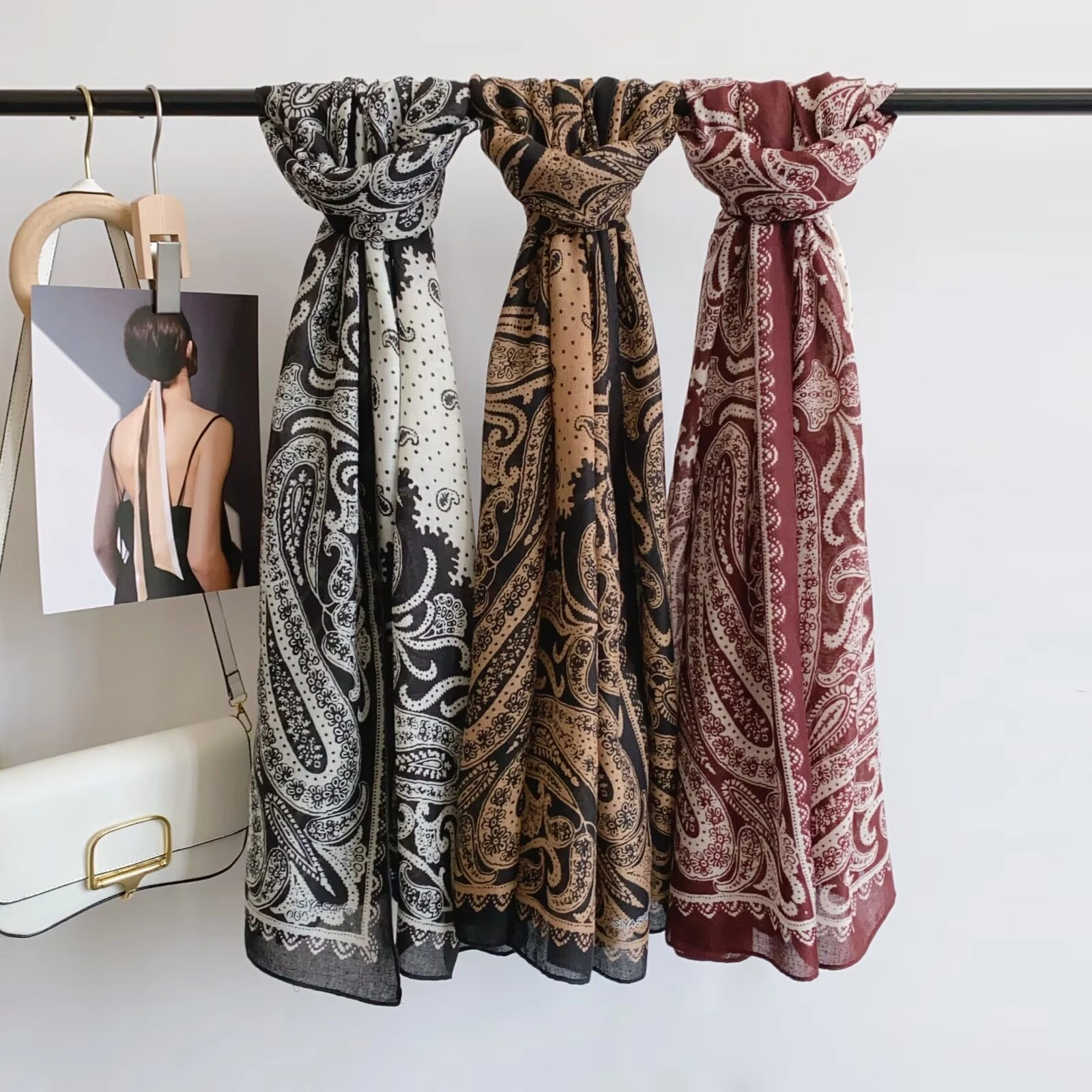 New hot sale Hot New style Linen long Scarf Cotton Linen Scarf 85*180cm 137g Need more new styles ask me for pictures detail image 20