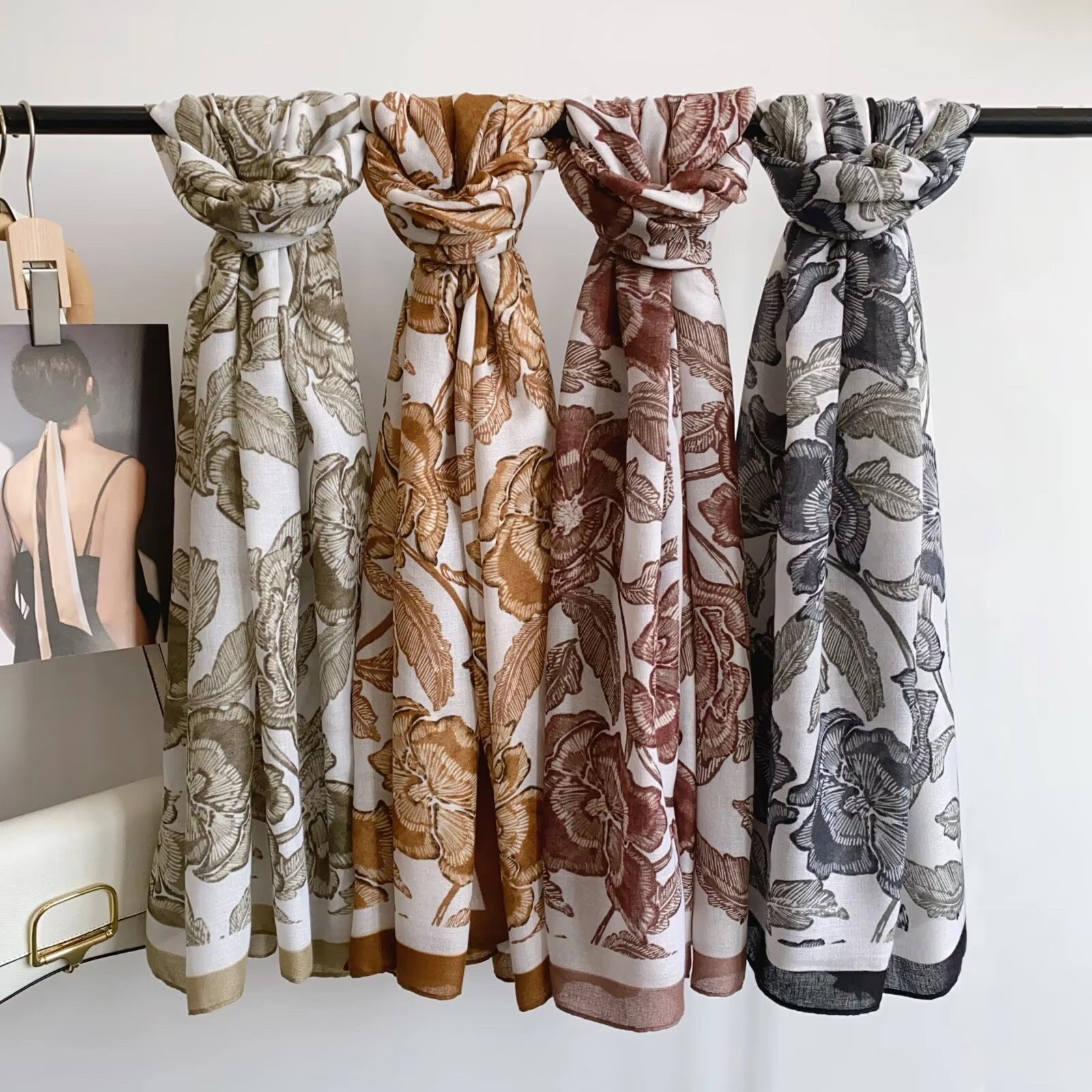 New hot sale Hot New style Linen long Scarf Cotton Linen Scarf 85*180cm 137g Need more new styles ask me for pictures detail image 8